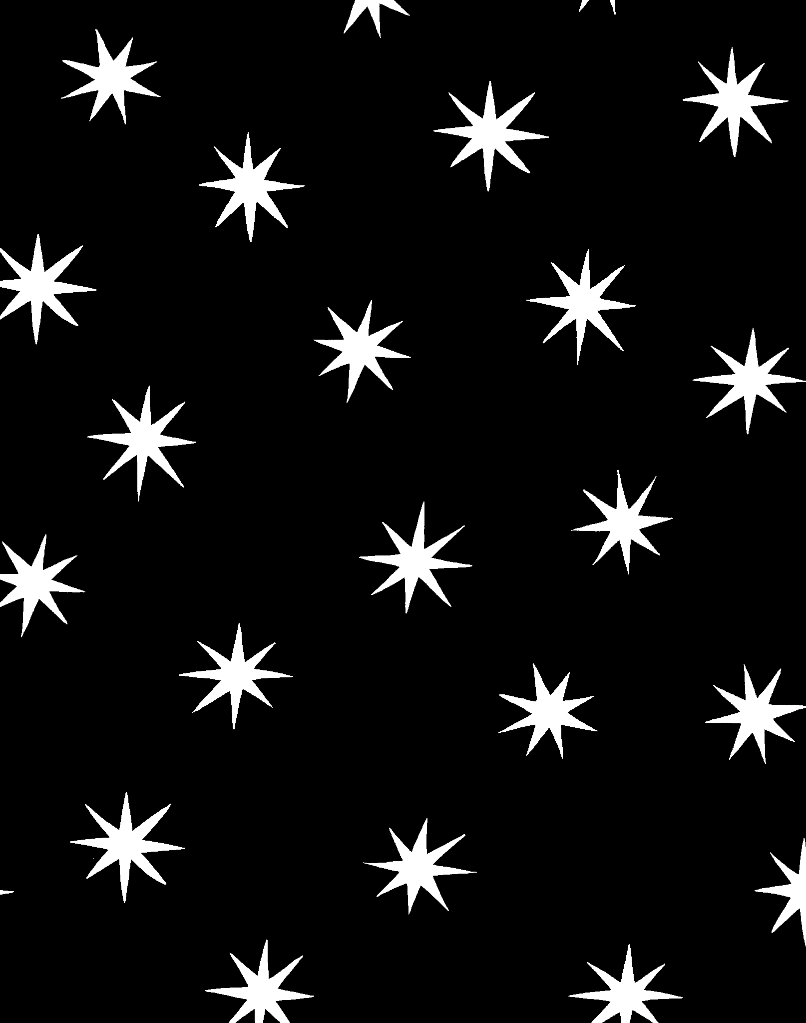 Stars, White on Black