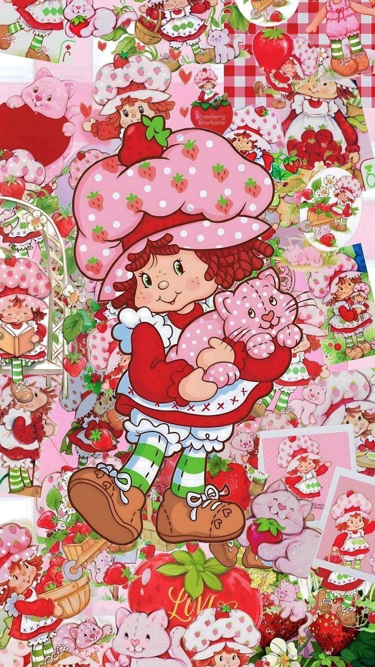 Wallpaper. Strawberry shortcake cartoon, iPhone wallpaper girly, Cute wallpaper