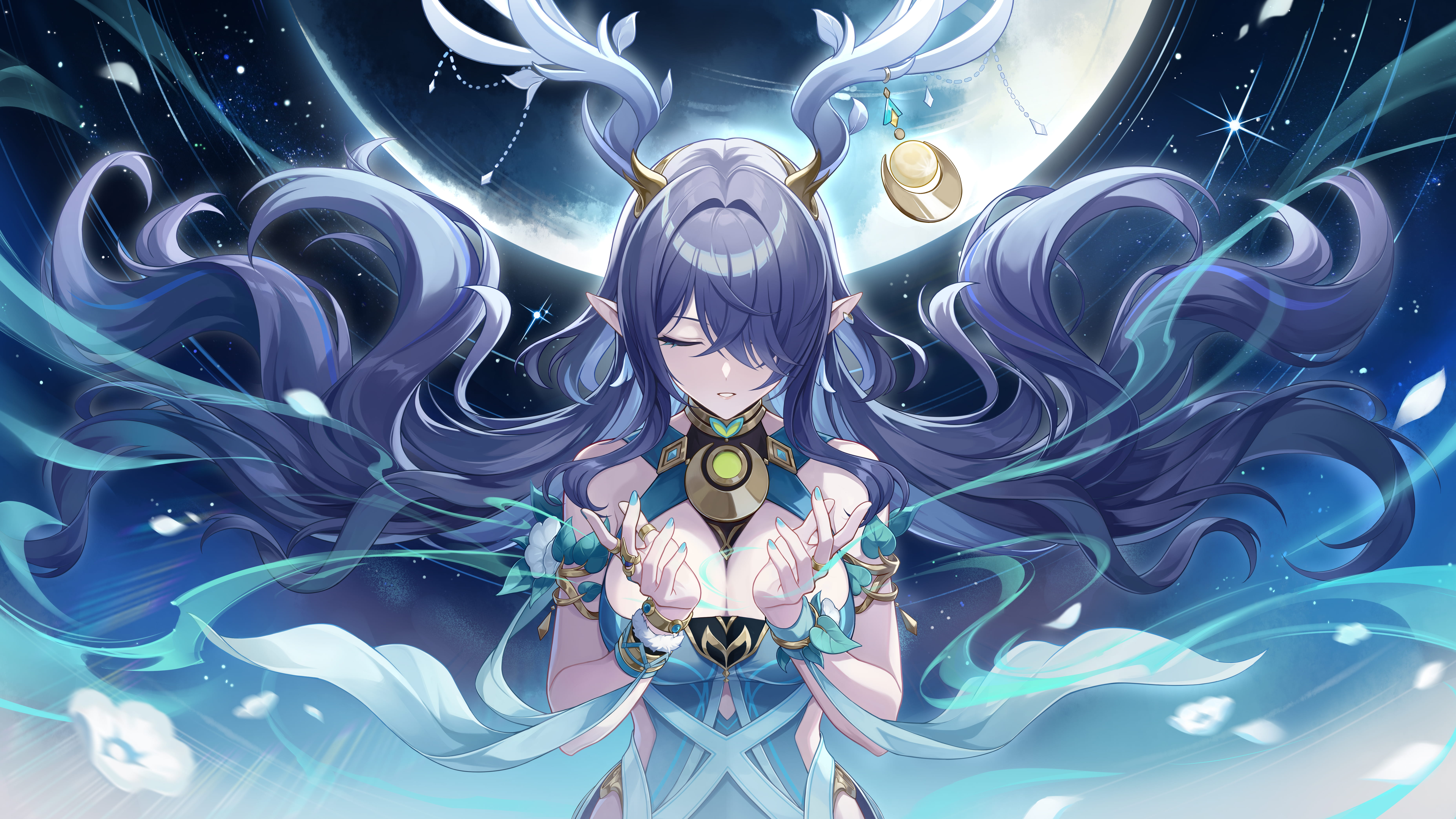 A Moonlit Destined Companion Wallpaper Download