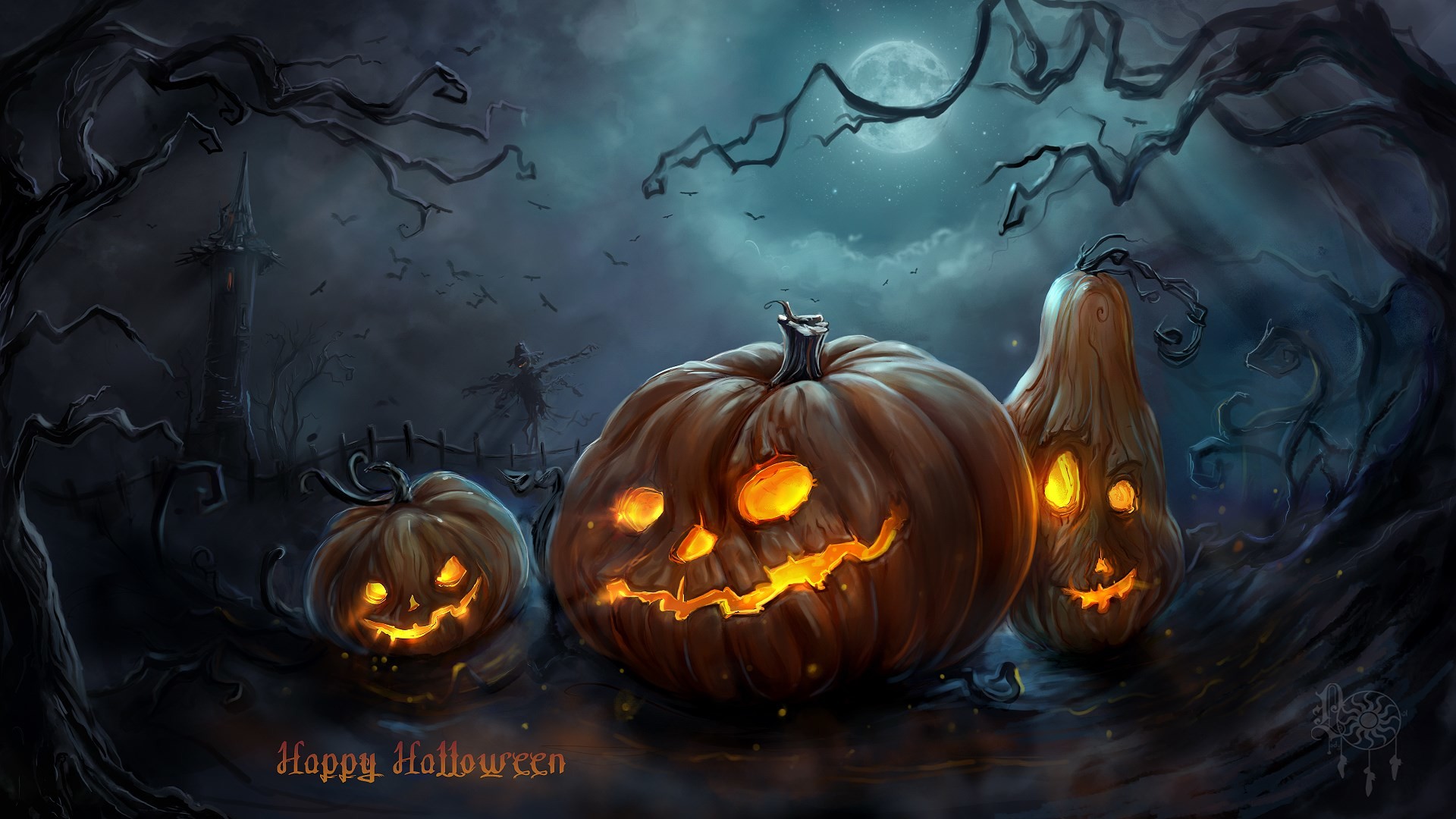 Halloween Pumpkin Background