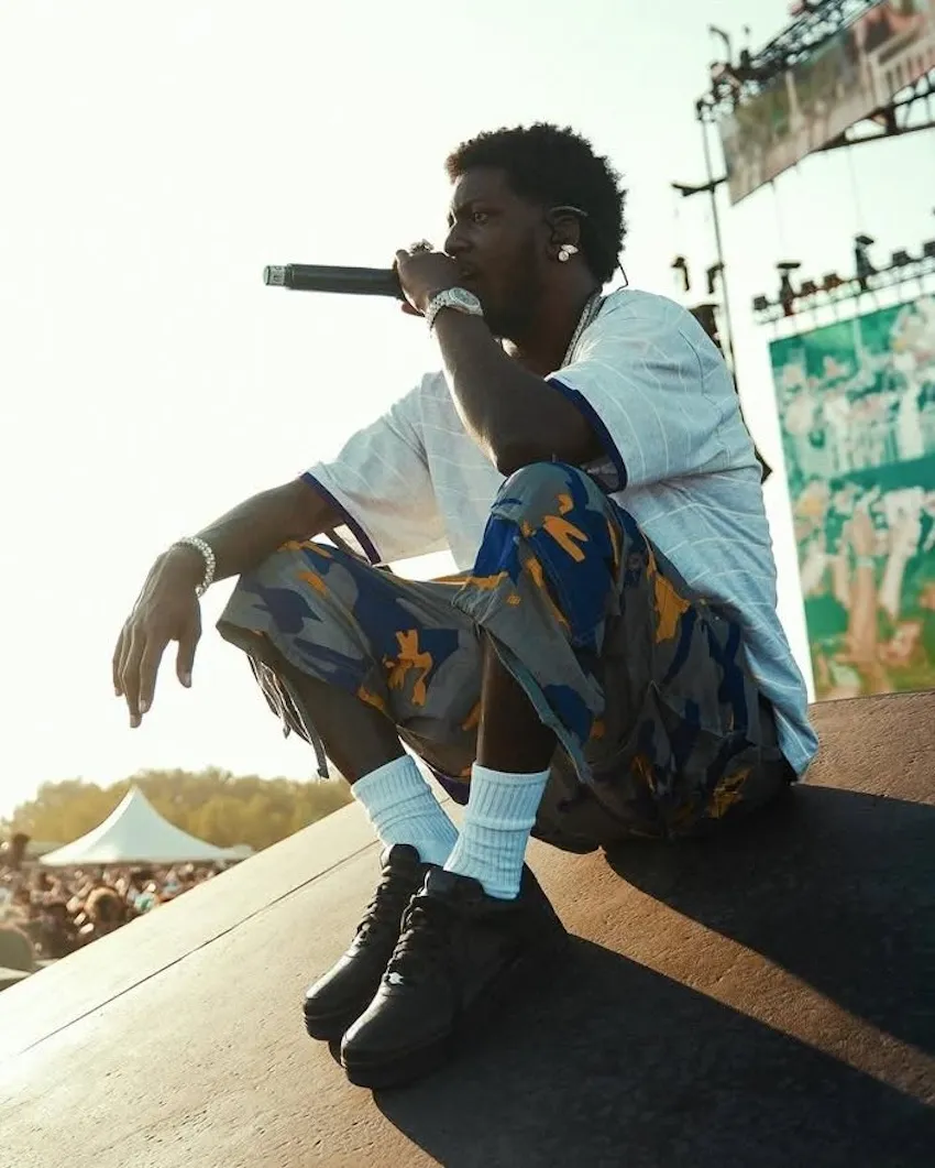 Lil Yachty Concrete Boys Nike Air Force 1 Low Black Purple