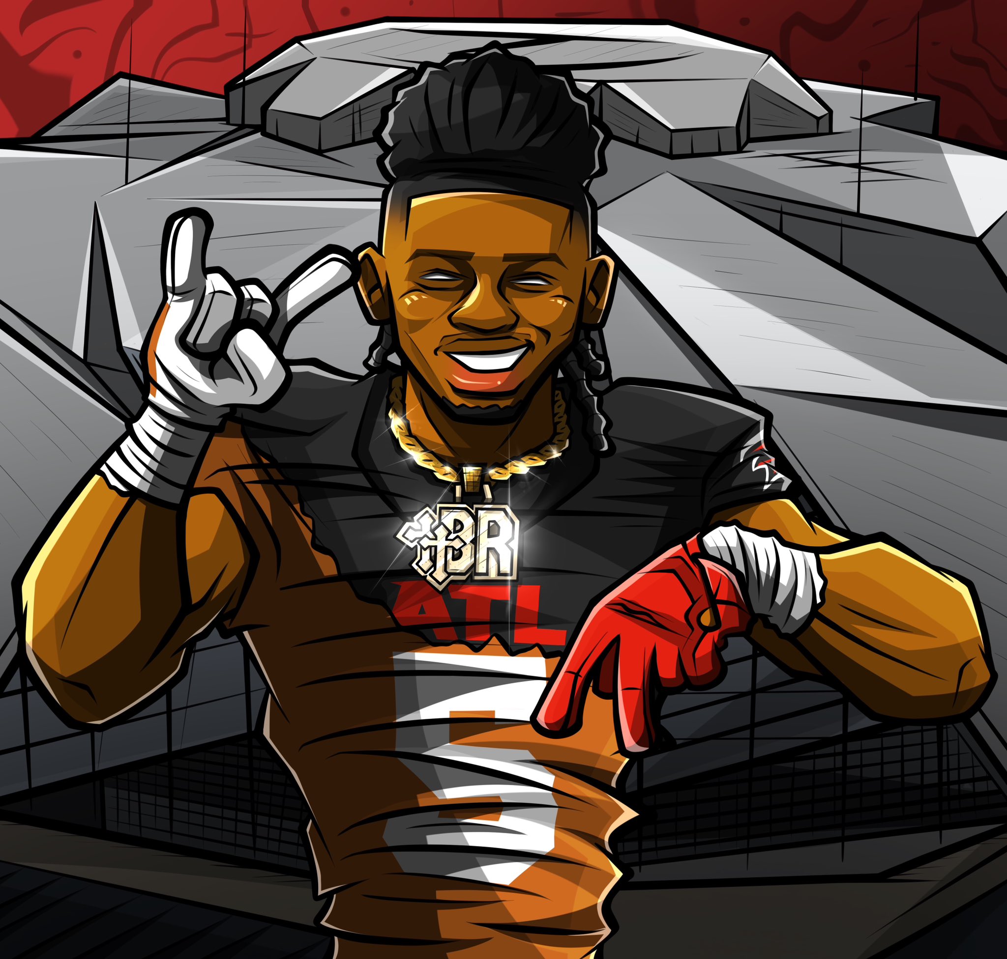 Atlanta Falcons Up! A Town Down!