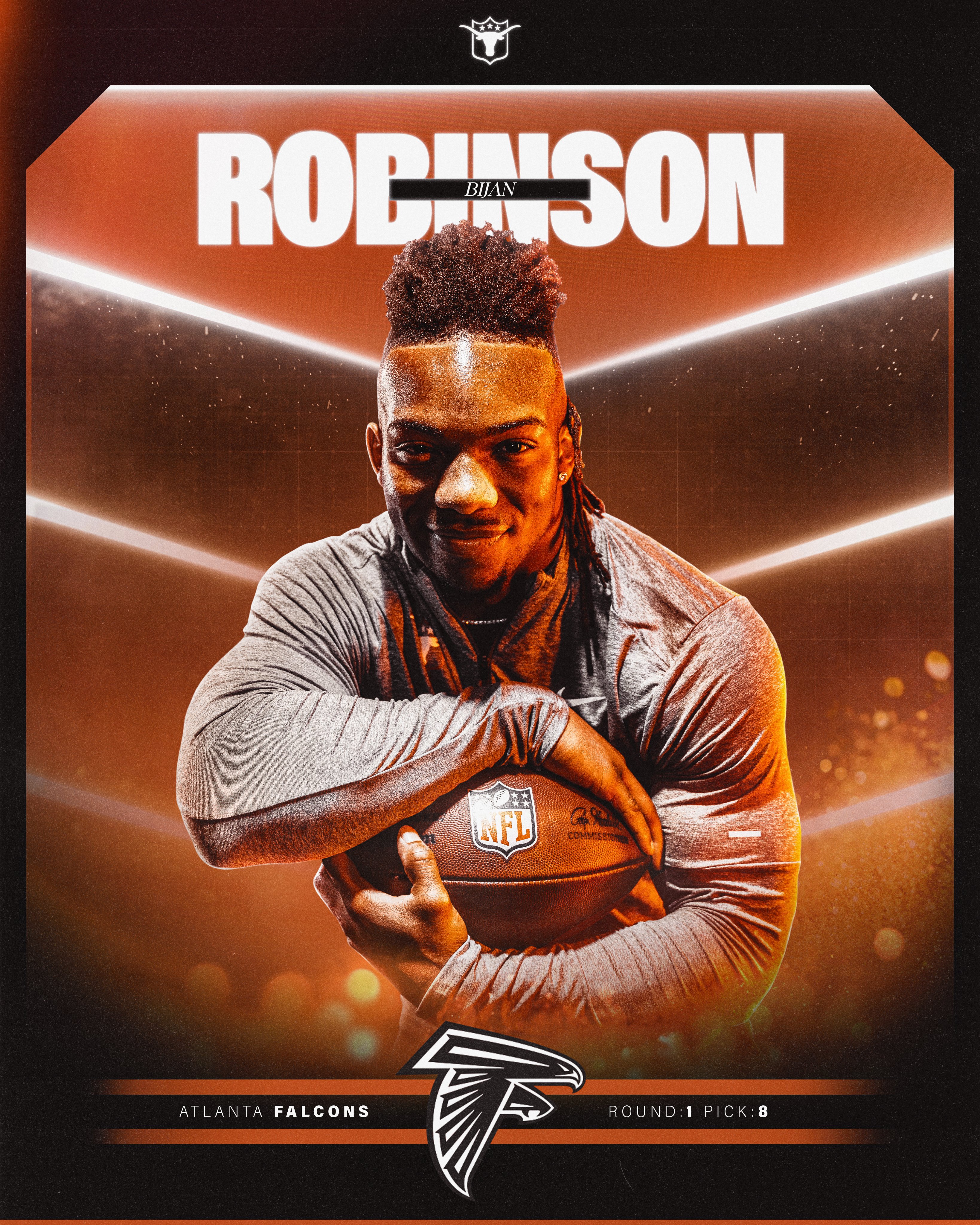 Texas Football Robinson is a Atlanta Falcon! X