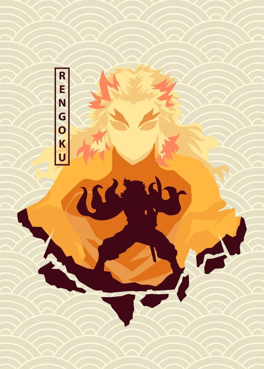 Rengoku Minimalist Wallpaper