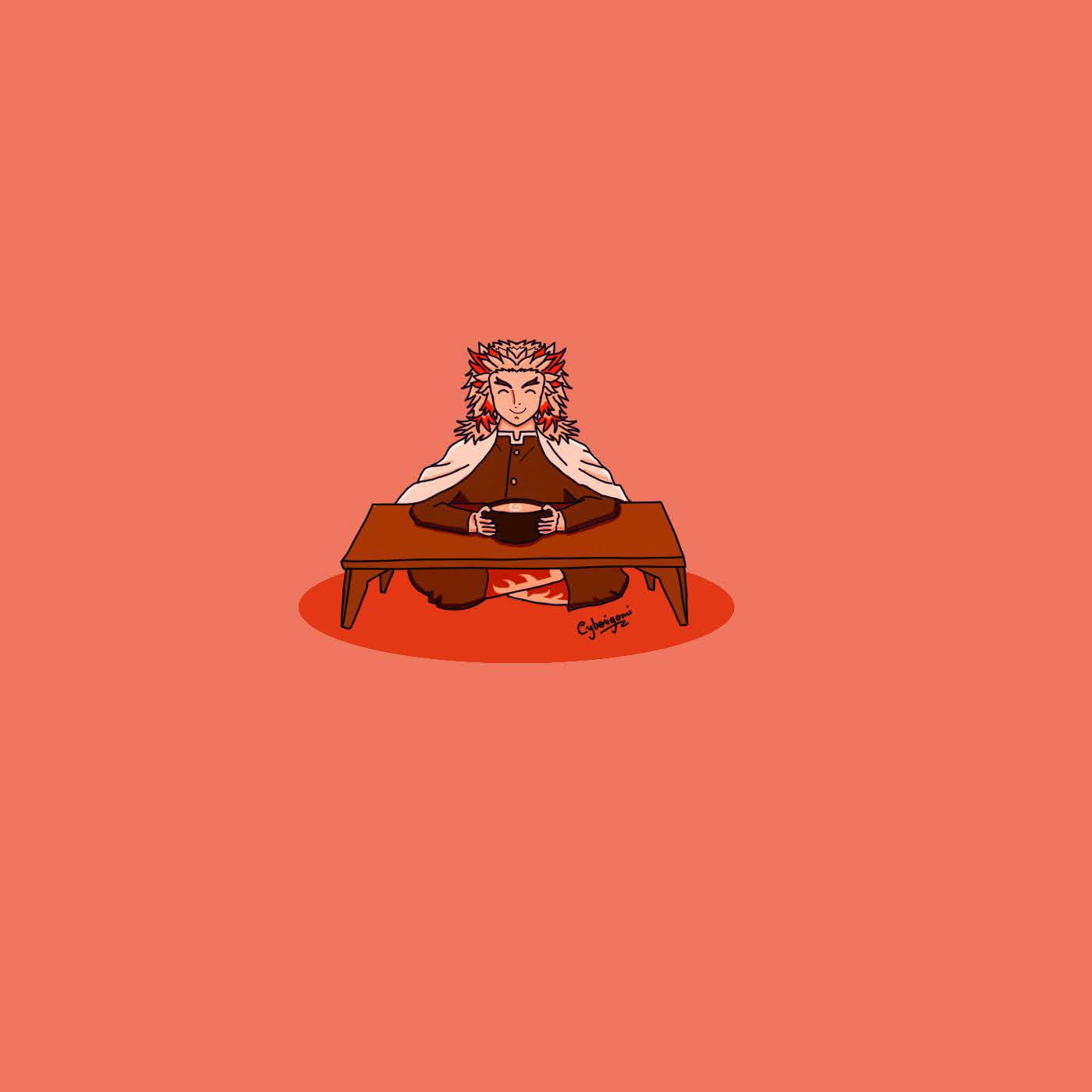 Rengoku minimalistic wallpaper ✨