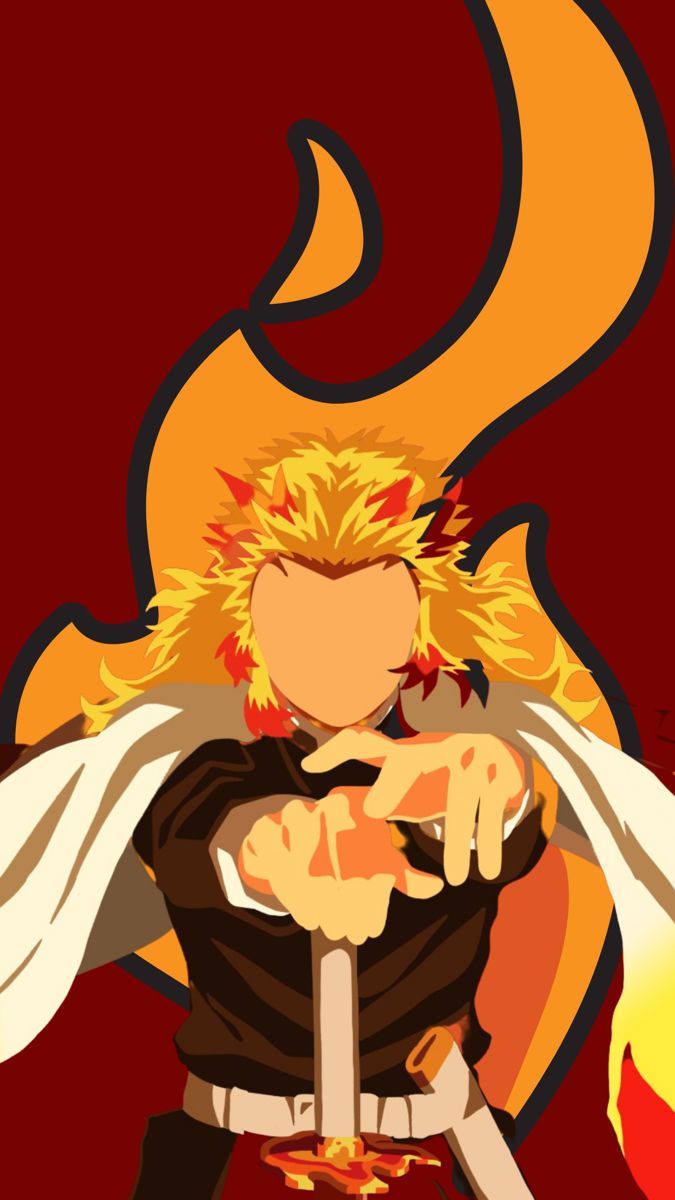 Kyojuro Rengoku Demon Slayer Phone Wallpaper