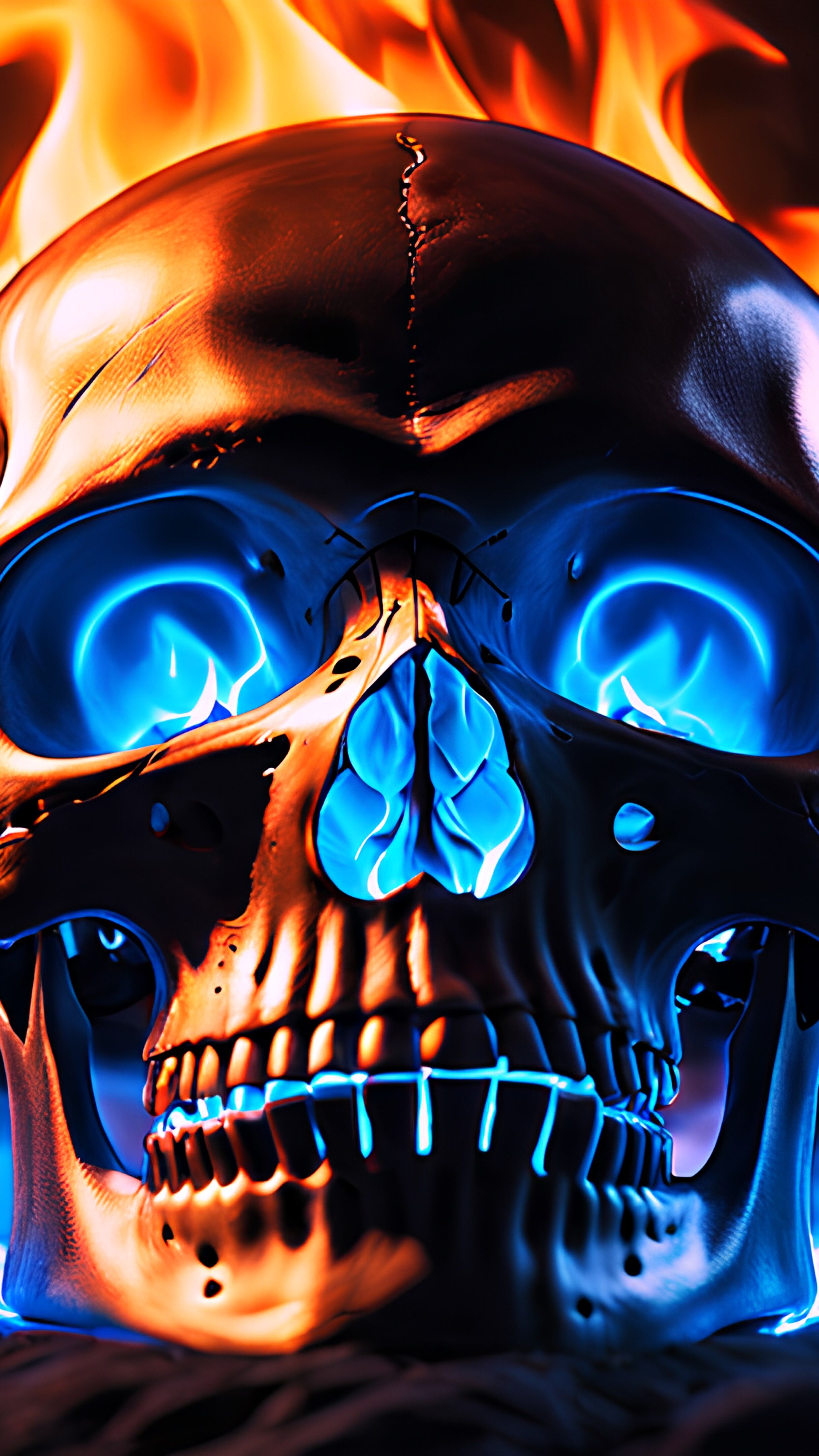 Burning Skull