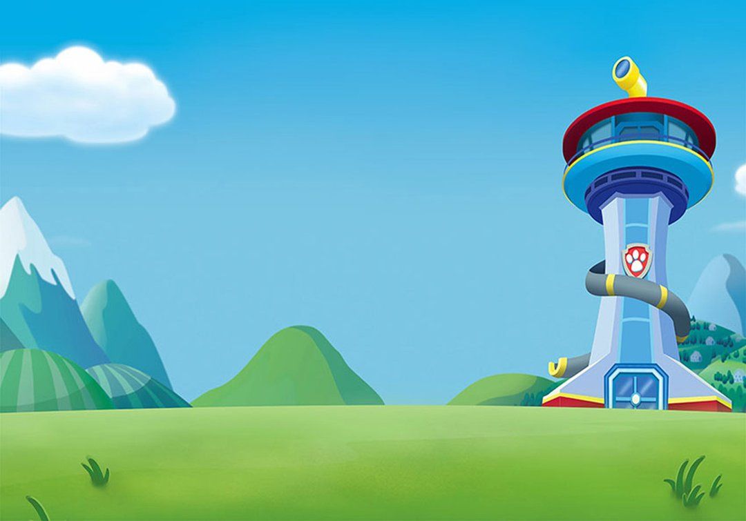 Birthday Party Photography Backdrops Paw Patrol Birthday Backdrop For Photography Background For Photo Studio Fundo Fotografico