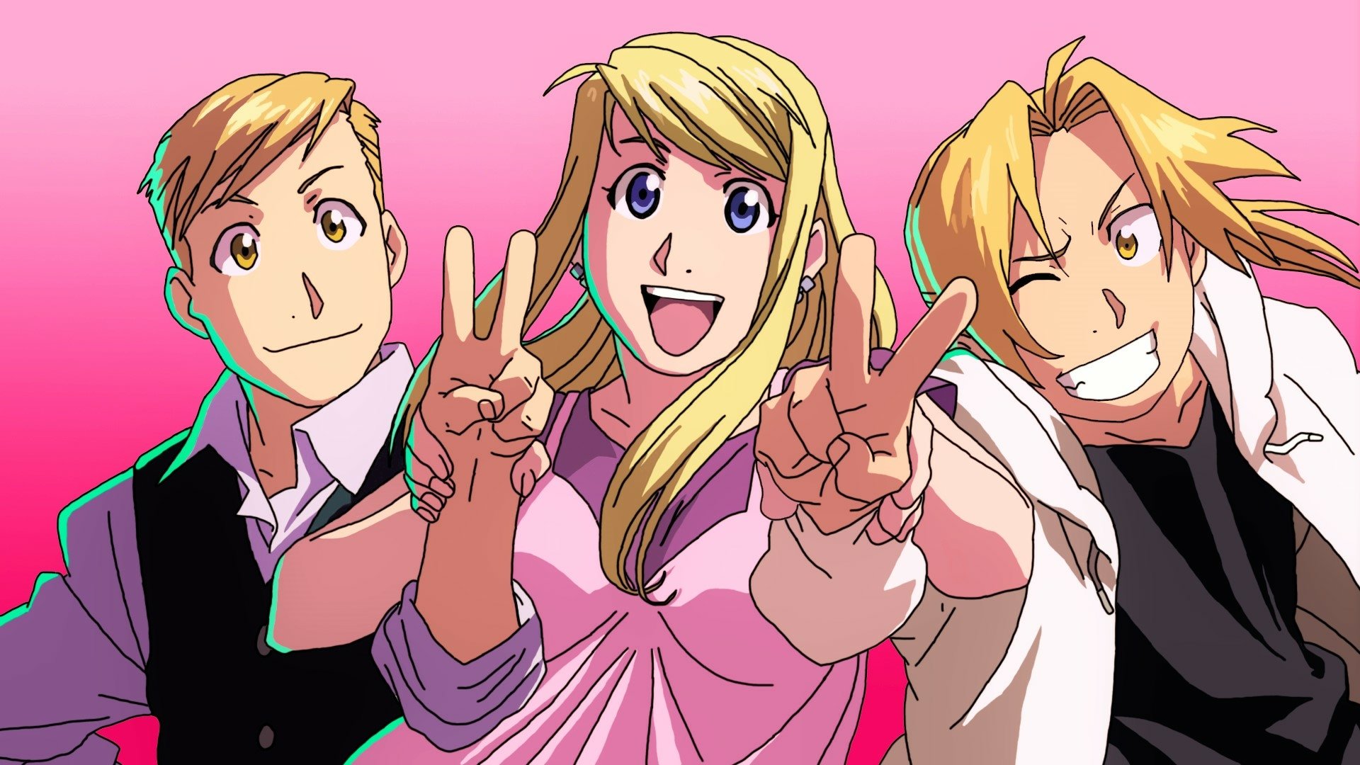 Alphonse, Winry and Edward