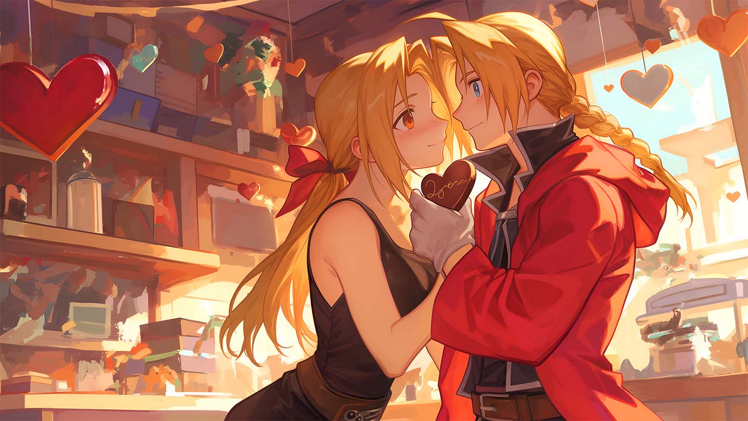 Edward Elric & Winry Valentine Desktop Wallpaper
