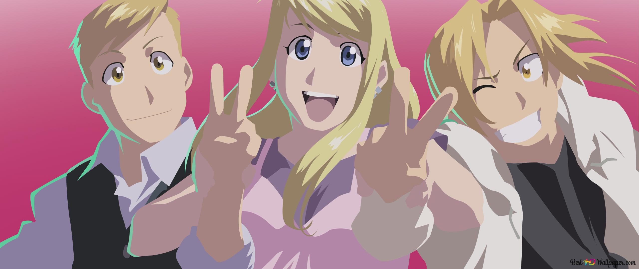 Fullmetal Alchemist Elric, Winry Rockbell & Edward Elric 2K wallpaper download