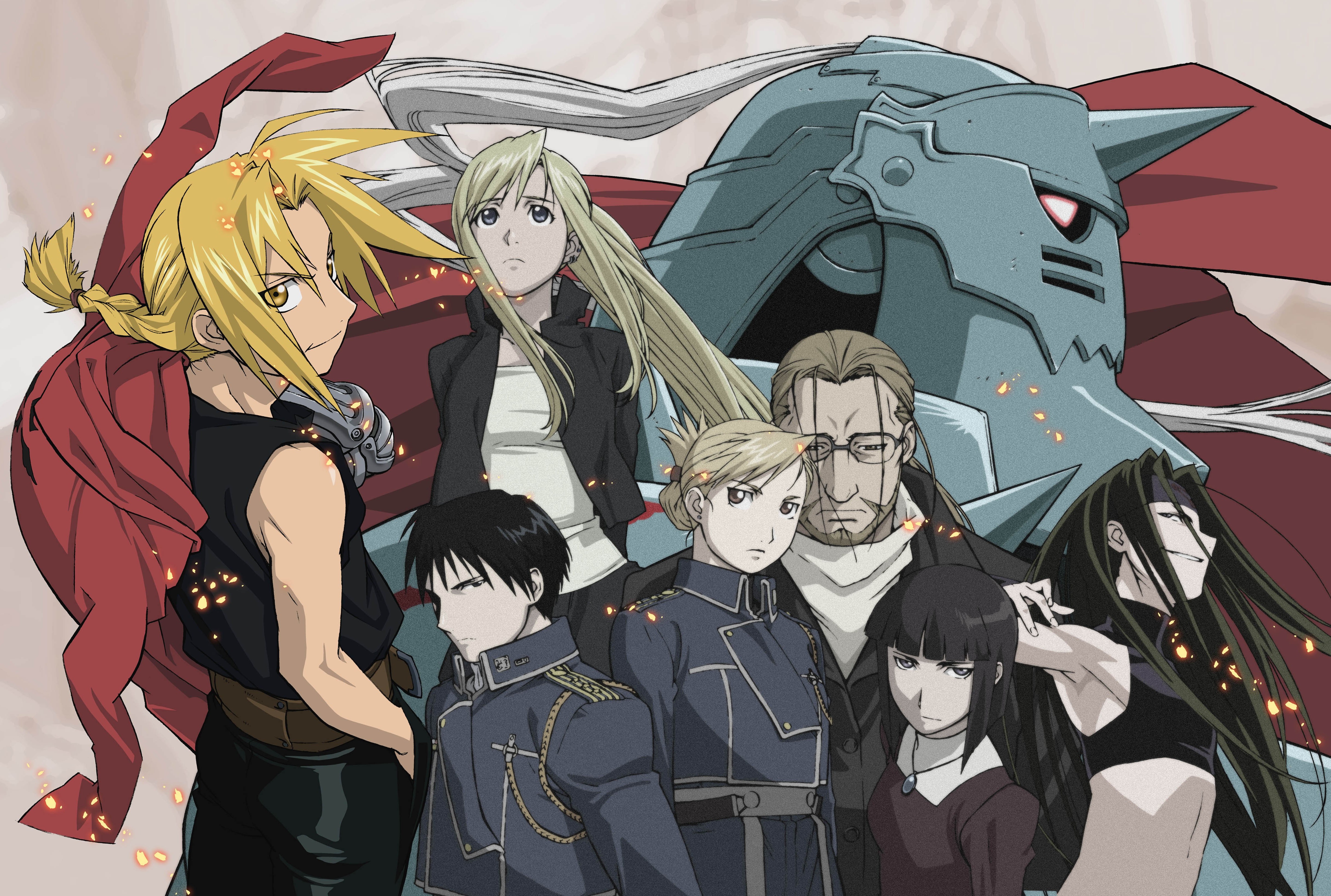 Riza Hawkeye, Elric Edward, Elric Alphonse, Roy Mustang, Rockbell Winry Wallpaper HD / Desktop and Mobile Background