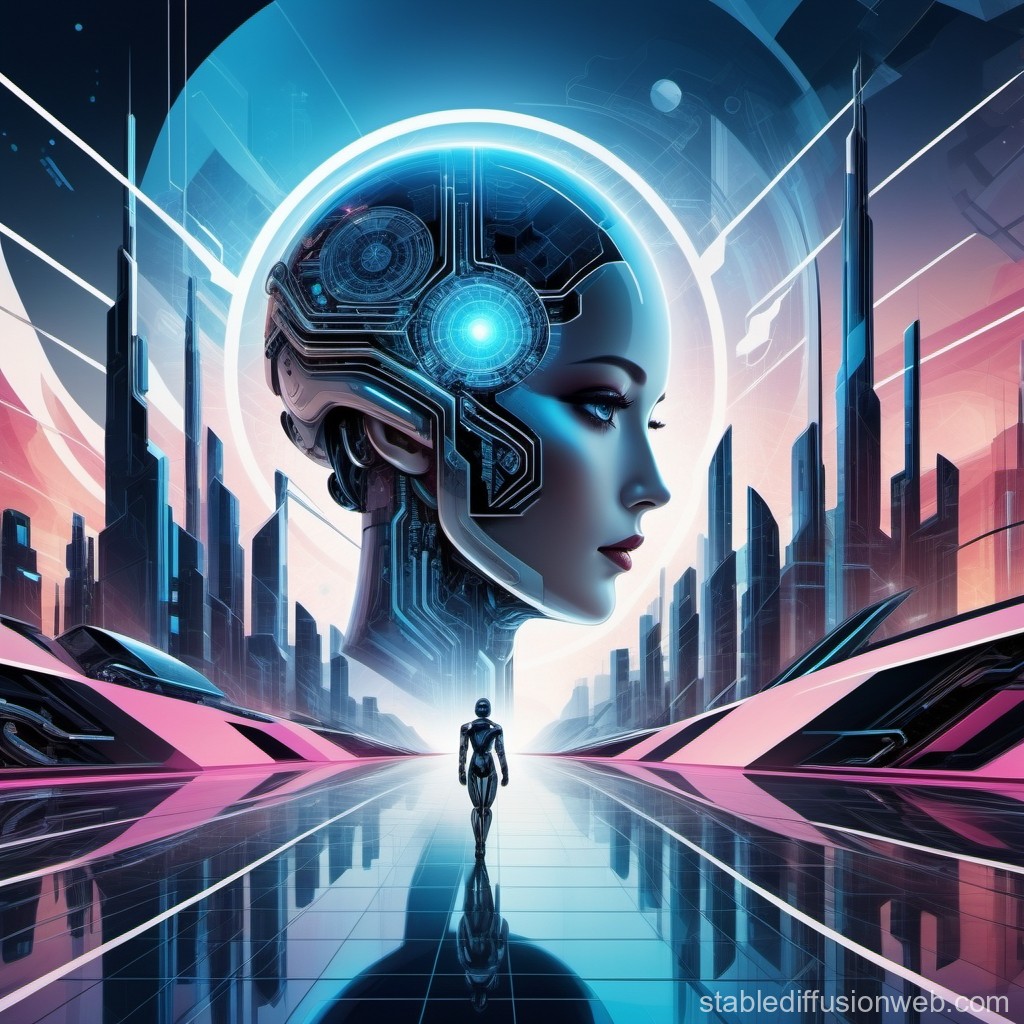 Artificial Intelligence Themed Wallpaper. Stable Diffusion Online