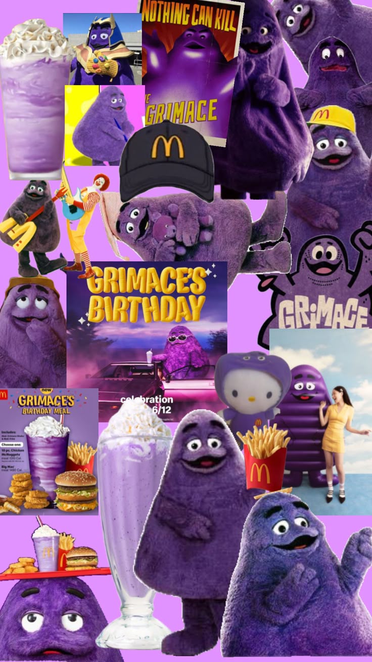 Funny pix, All things purple, Grimace