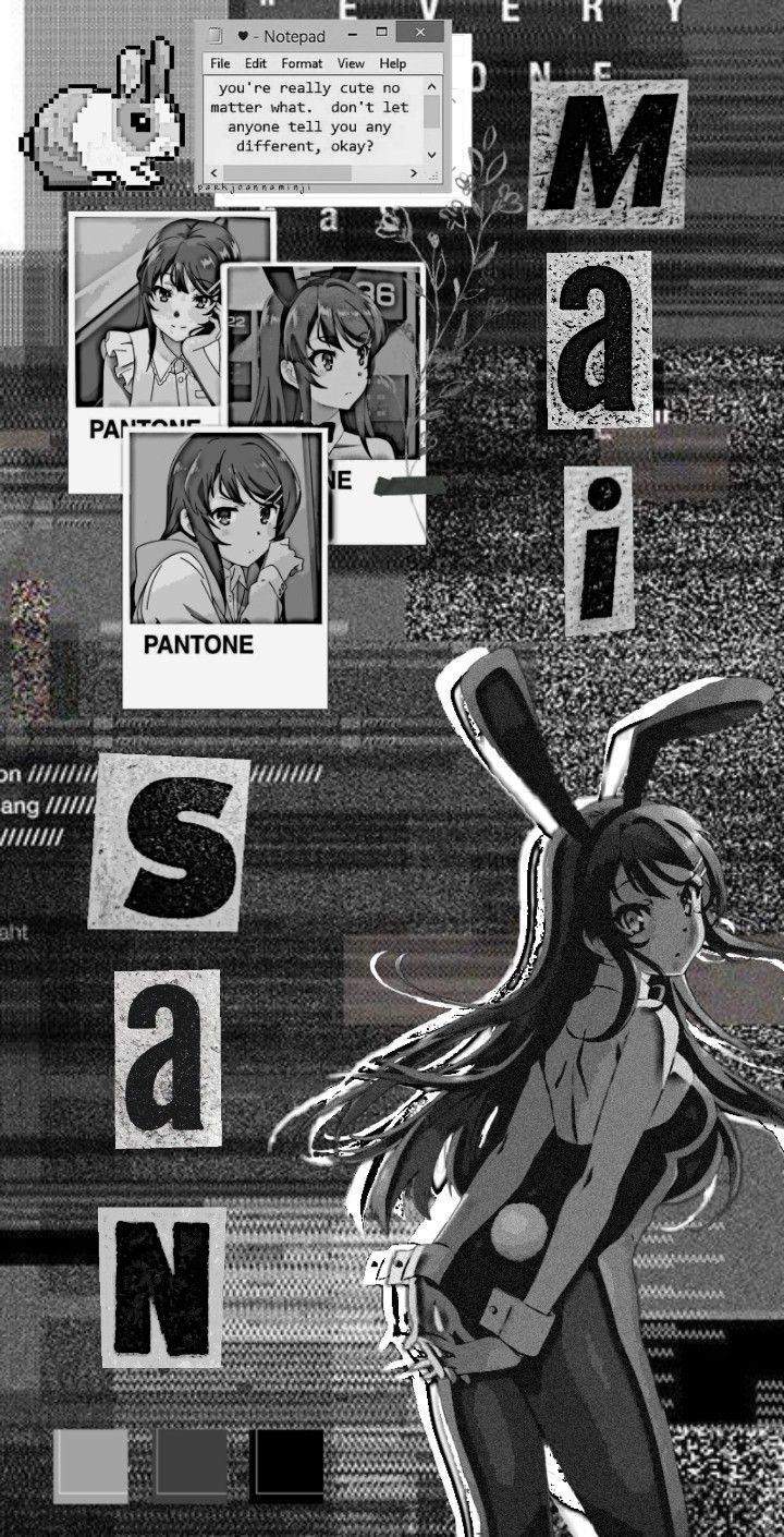 Bunny Girl Senpai Black Aesthetic Wallpaper