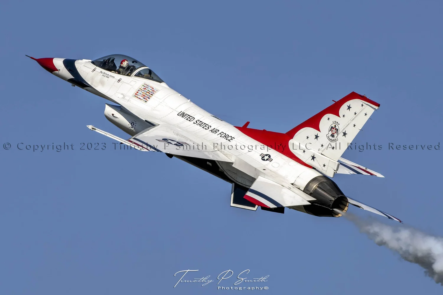 USAF Thunderbirds. High Alpha pass Wings Over Houston 2021