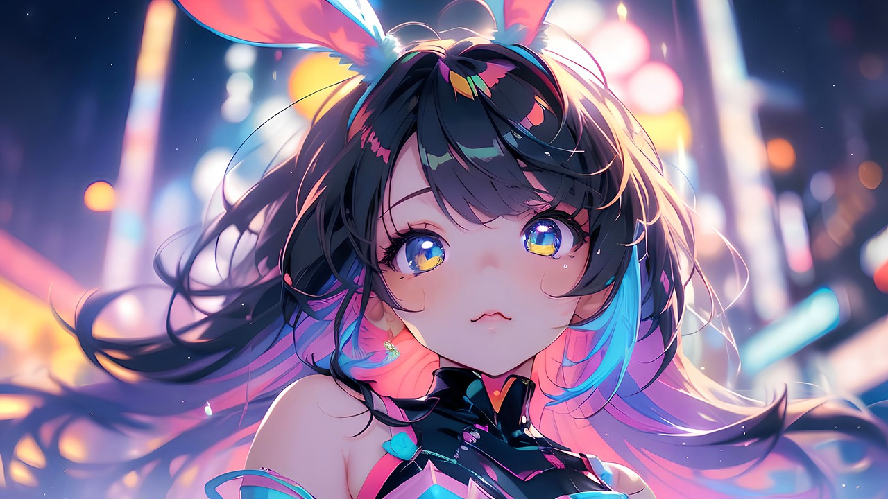 Bunny Anime Girl for Desktop Wallpaper. Genzan12 Art Shop