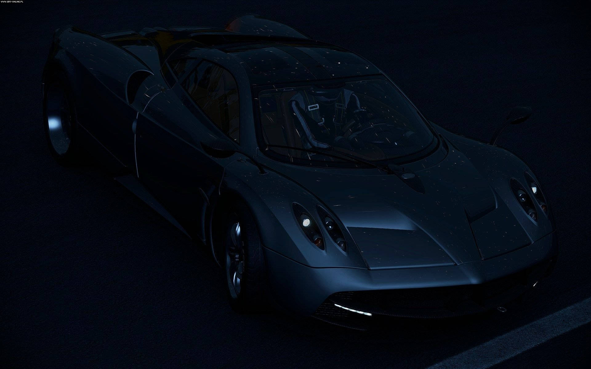 Download Project Cars 4k Jet Black Pagani Wallpaper