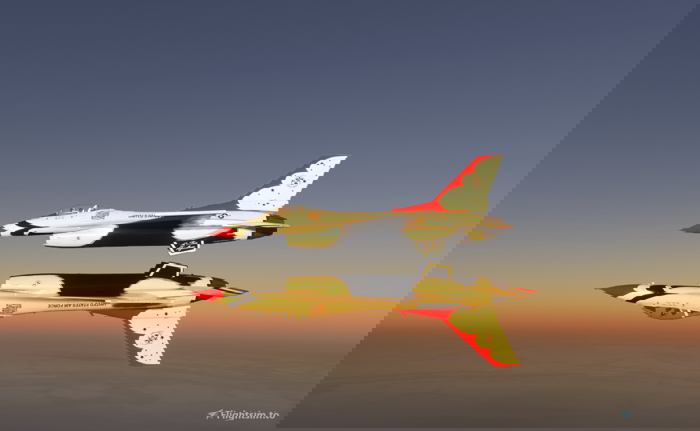 USAF F 16 THUNDERBIRDS 8K For Microsoft Flight Simulator
