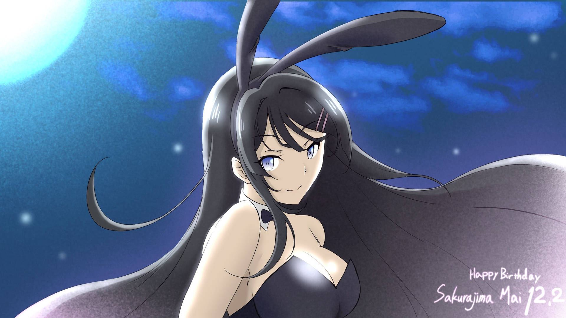 Download Sakuta Mizusaki and cheerful Mai Sakurajima in Rascal Does Not Dream Of Bunny Girl Senpai Wallpaper