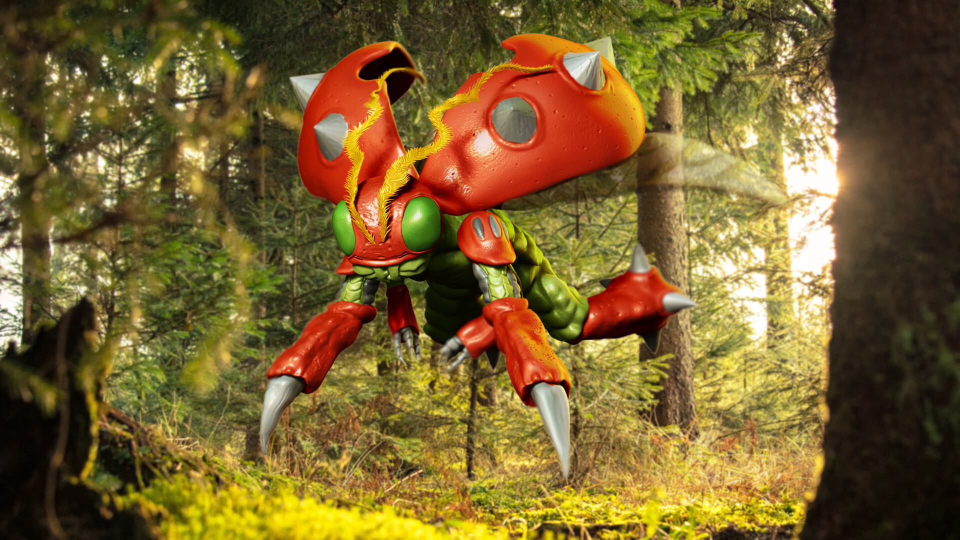 3D Tentomon Flying
