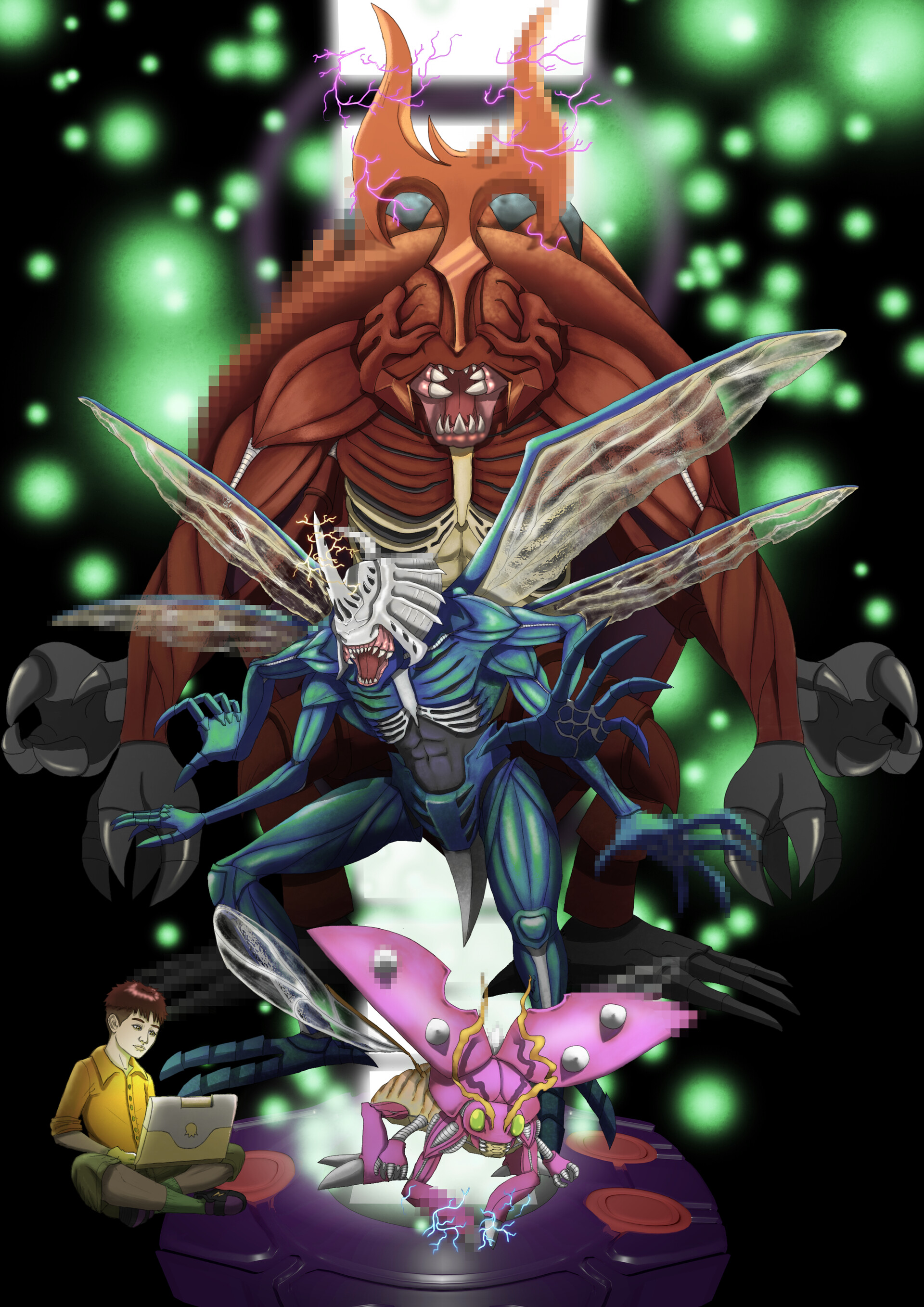 Tentomon e evoluções (DIgimon)