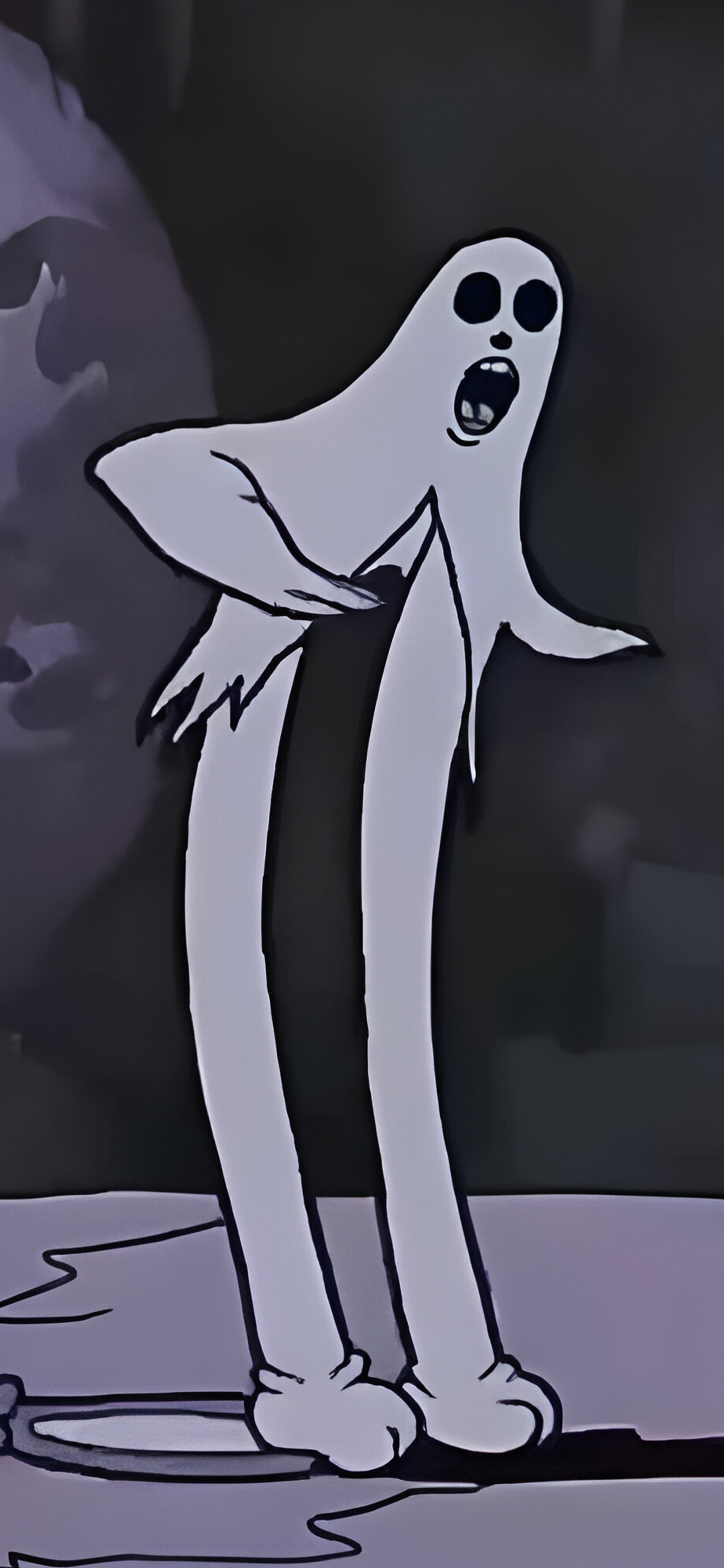 Vintage Ghost Horror Wallpaper Retro Wallpaper for iPhone