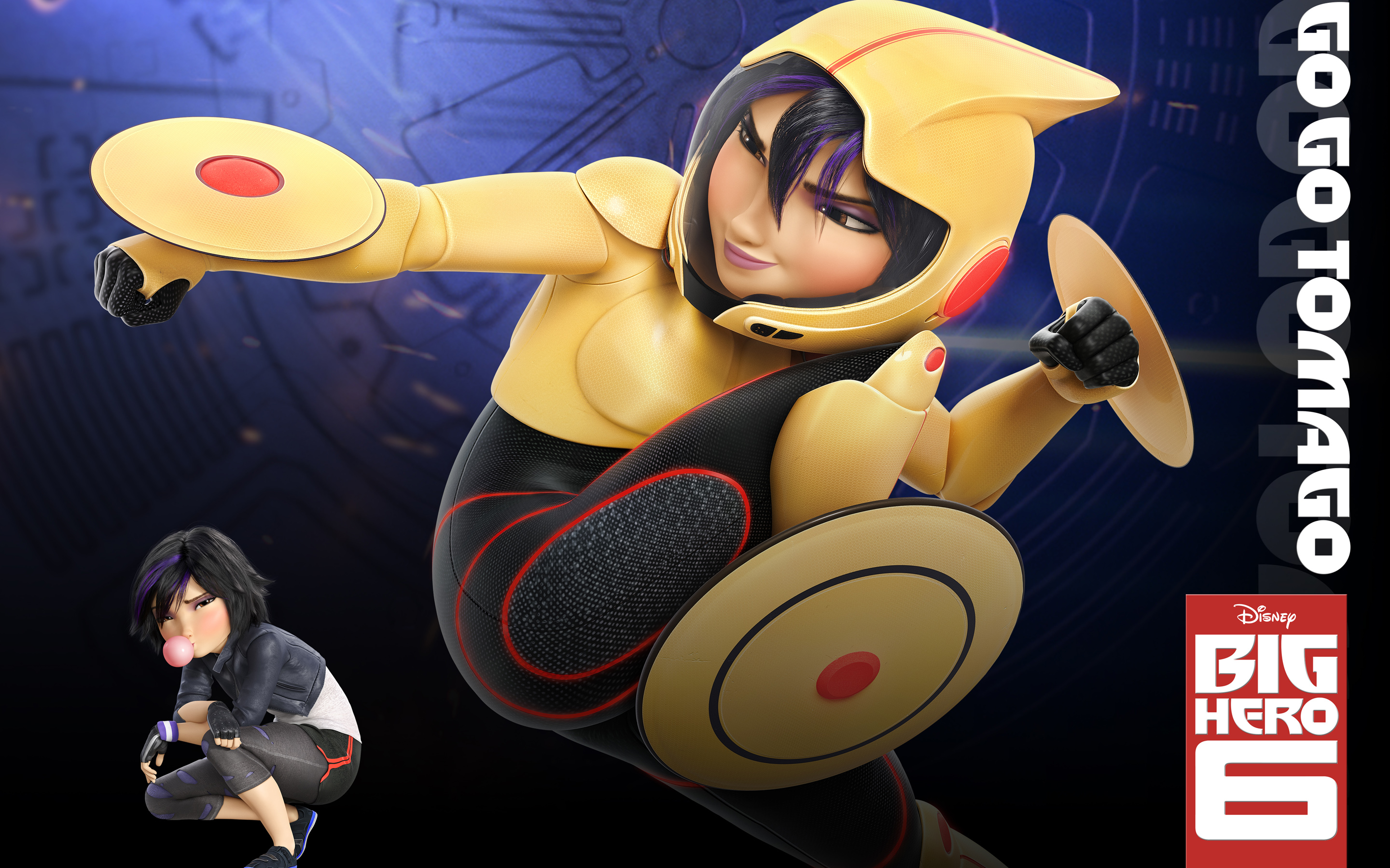 Big Hero 6 HD Wallpaper: Action Packed Baymax & Hiro In Dynamic Battle Pose