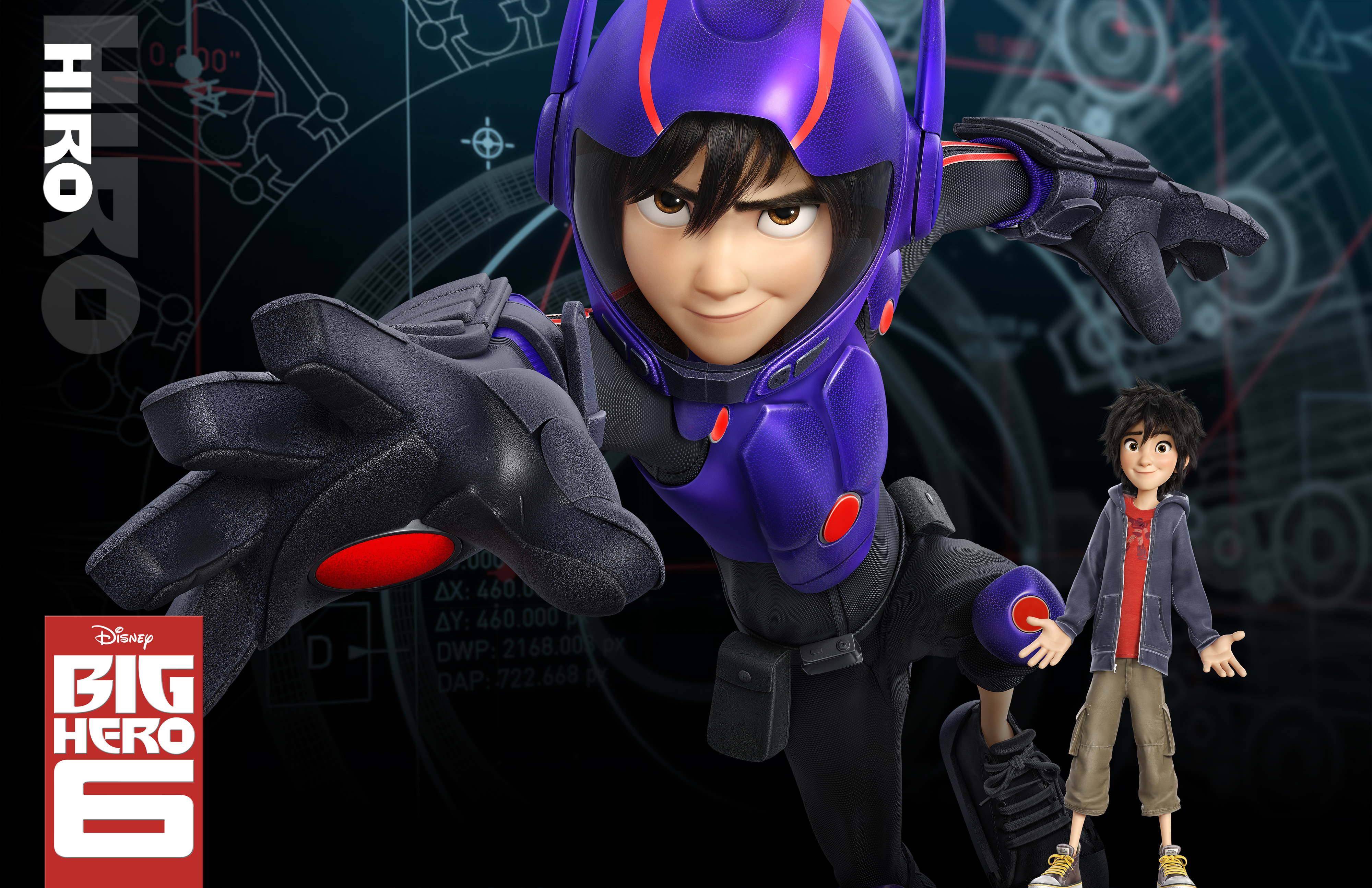 Big Hero 6 Character Image Featuring Baymax and Hiro Hamada