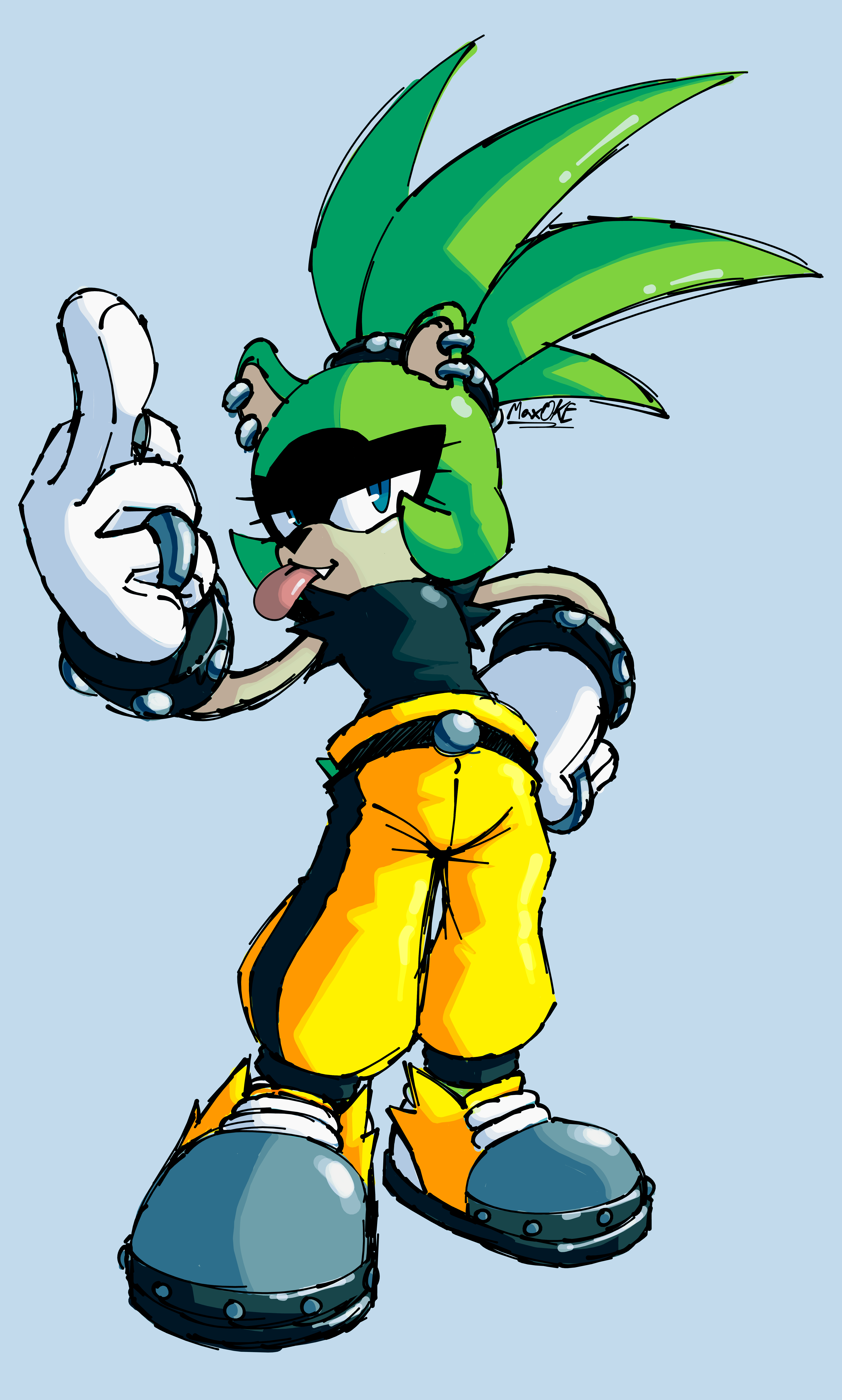 Surge the Tenrec by MaxOKE on Newgrounds