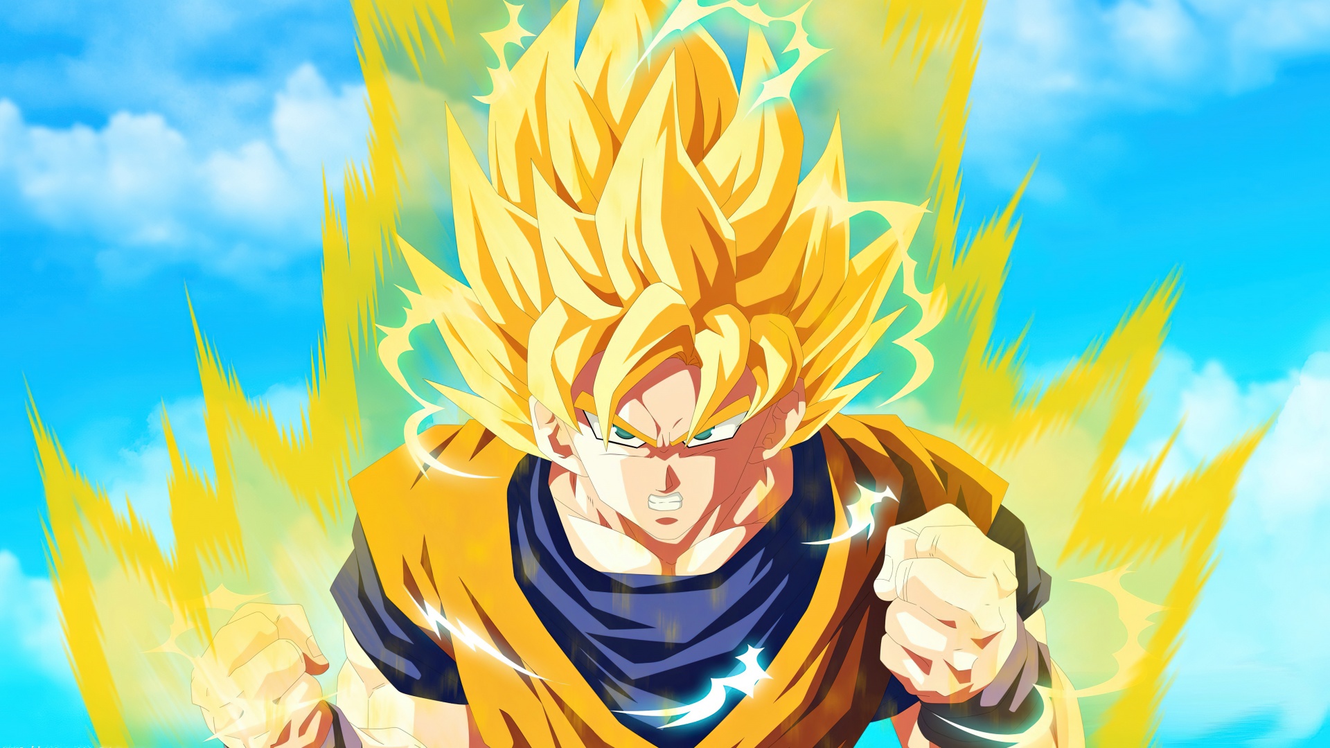 SSJ Goku Dragon Ball Z 5K Wallpaper