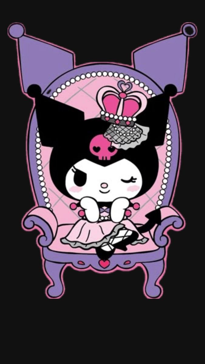 Kuromi en 2025. Whatsapp wallpaper cute, Los mejores fondos de iphone, Pinturas disney