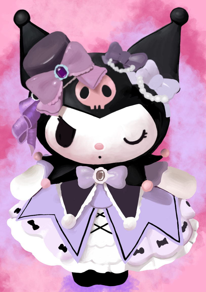 Kuromi figurine I drew