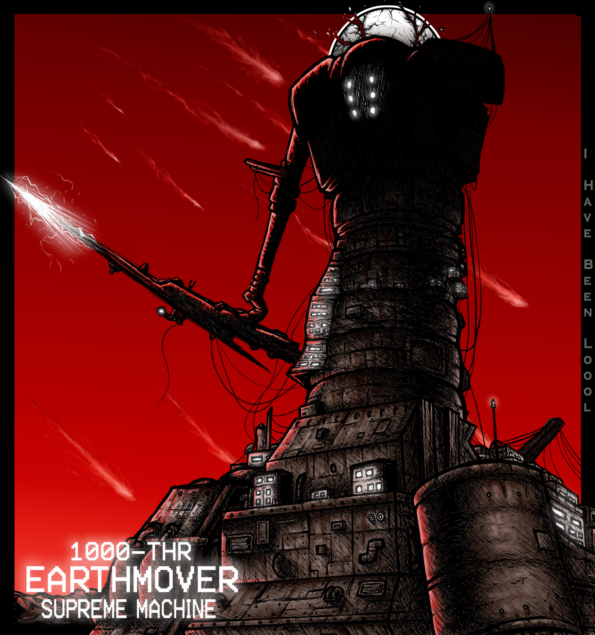 Art Of THR 1000 Earthmover From Ultrakill