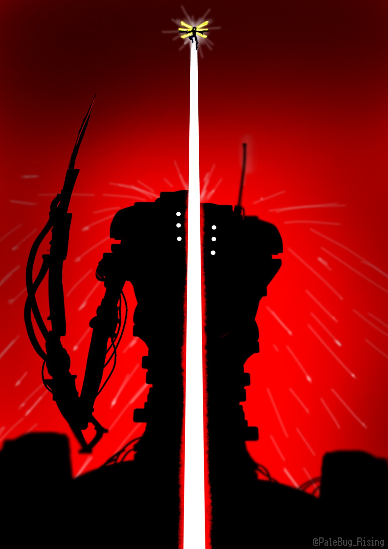 Pale Bug drawing of the EarthMover #Ultrakill