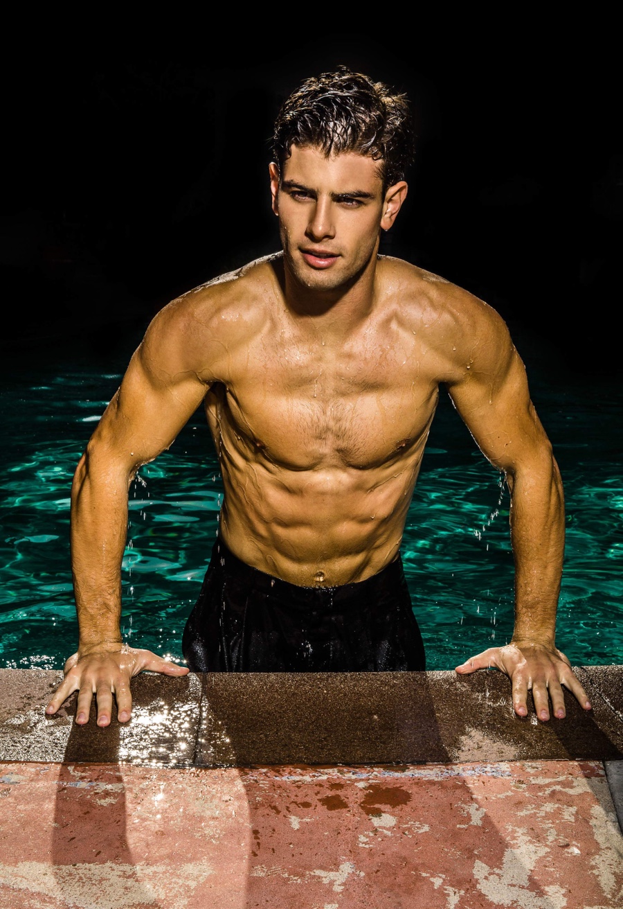 Franky Cammarata Makes a Splash for Men's Health Serbia