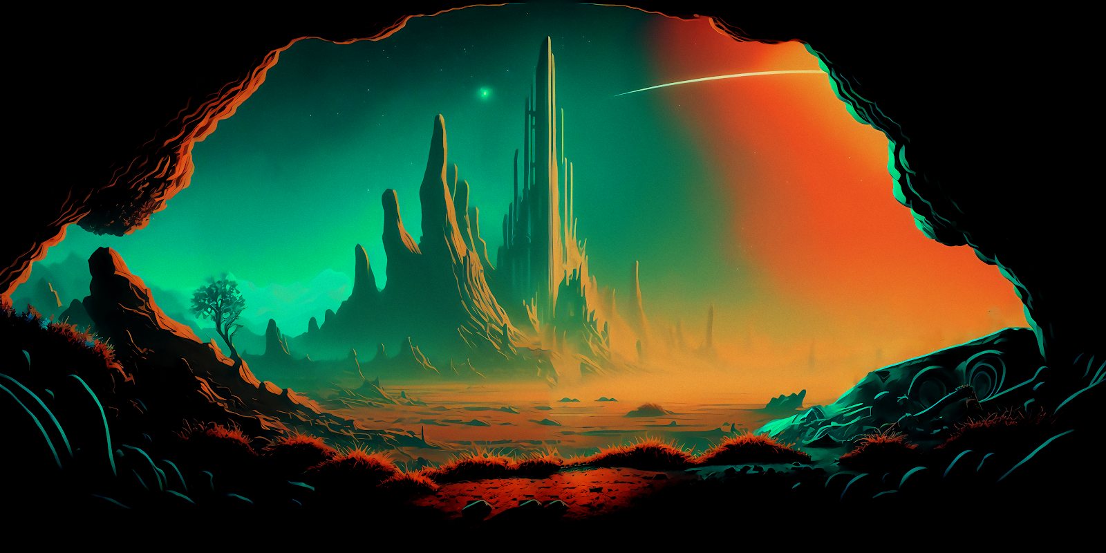 Discover The Secret World: Stunning AI Generated Wallpaper