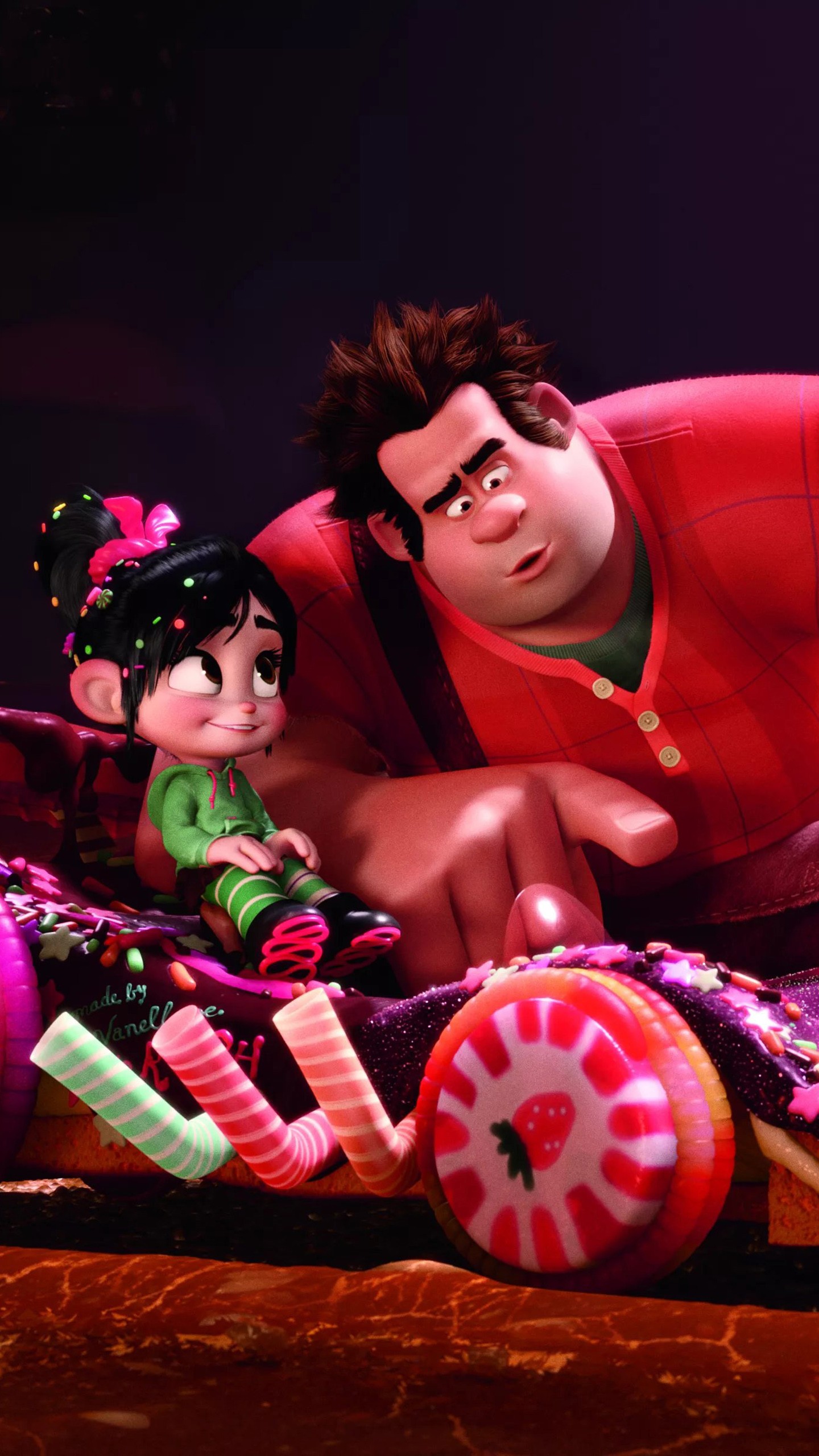 Ralph & Vanellope in Ralph Breaks the Internet 4K Wallpaper