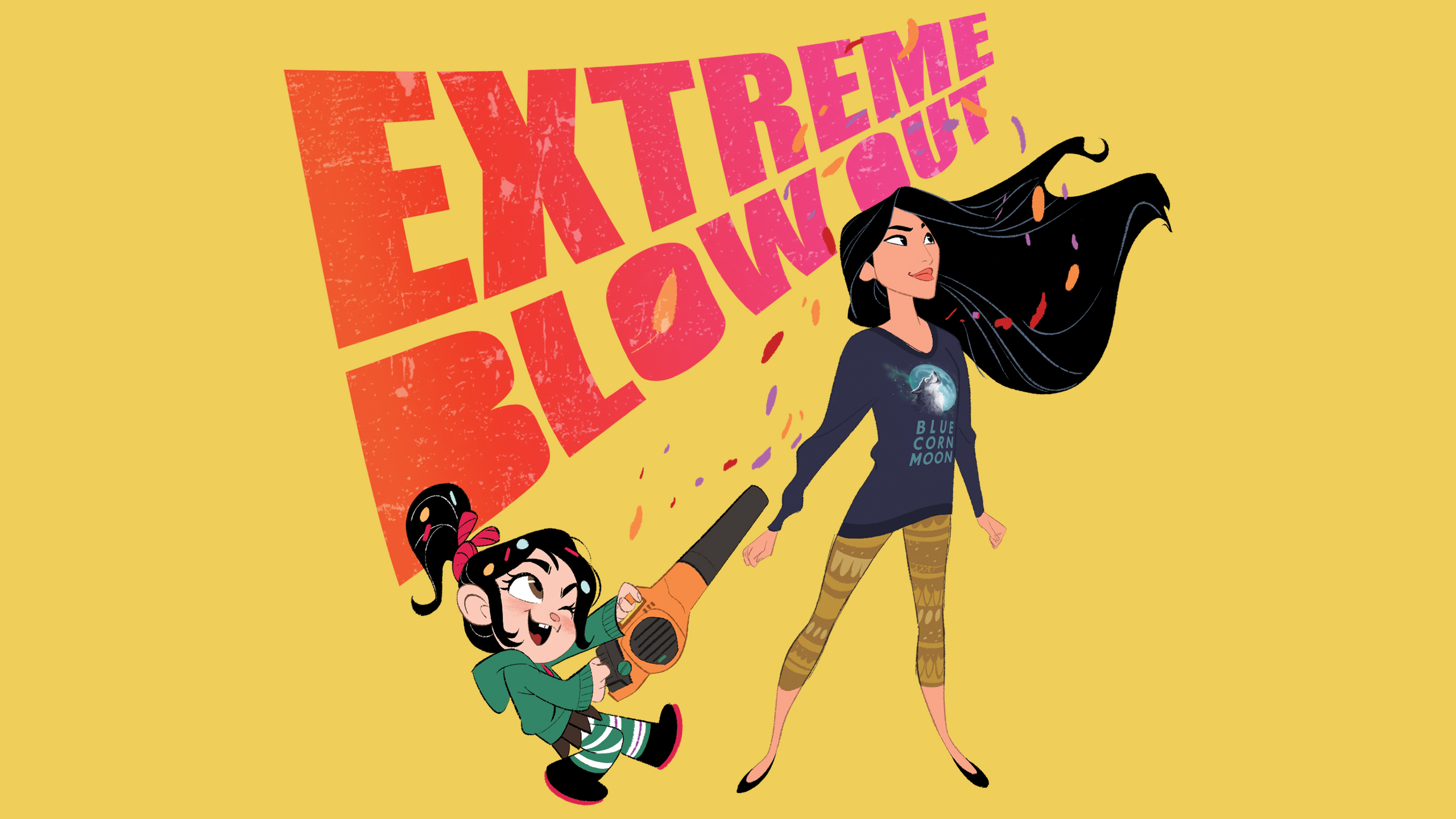 Ralph Breaks the Internet Disney Princess with Vanellope HD desktop wallpaper