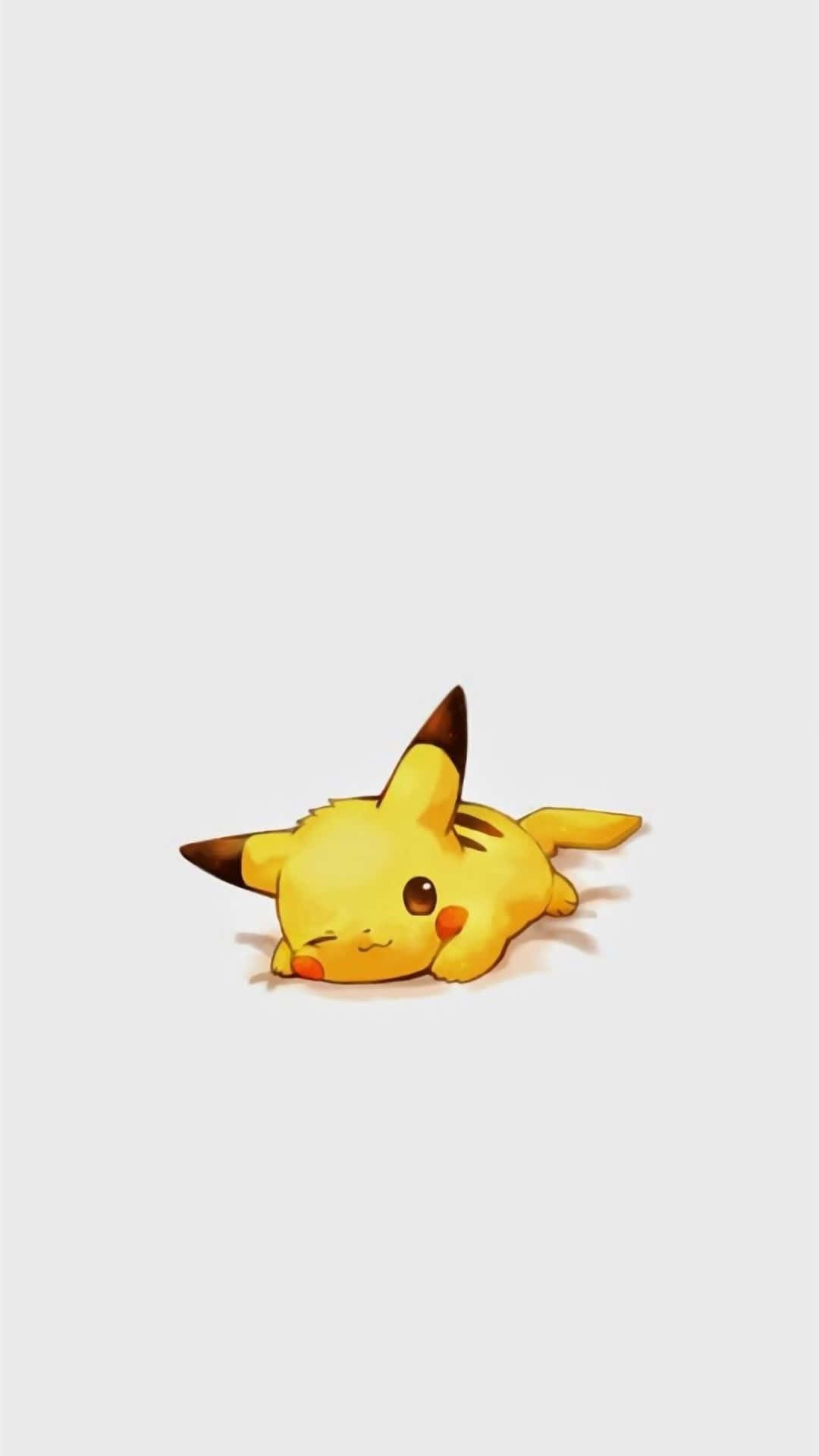 Download Pikachu Laying Down On The Ground Wallpaper