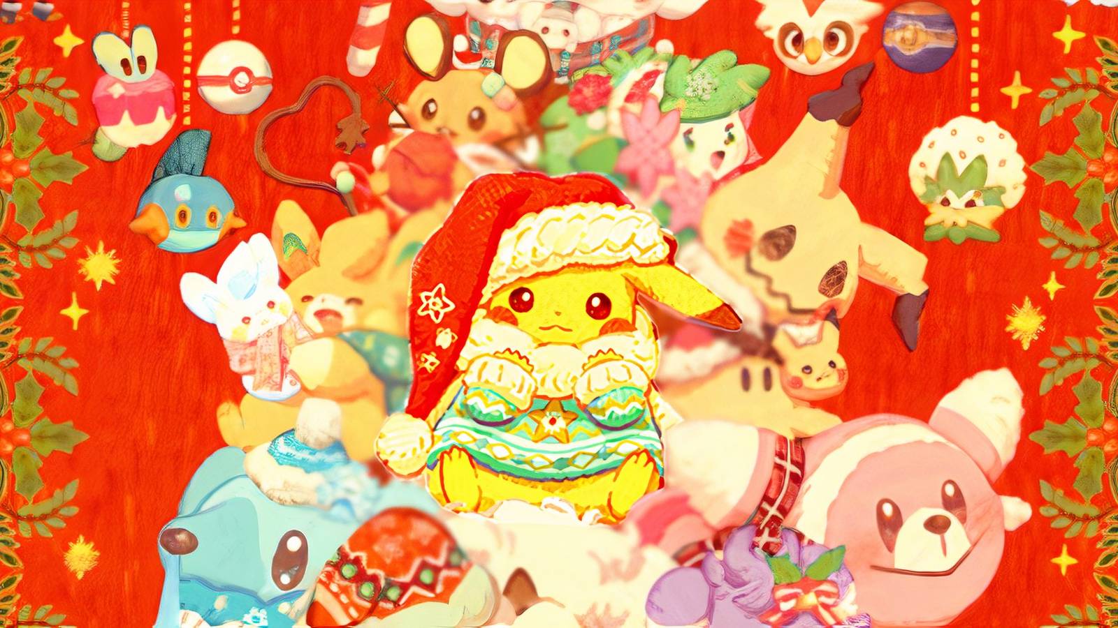 Pikachu Pokémon Holiday Plush May Be The Cutest We've Ever Seen