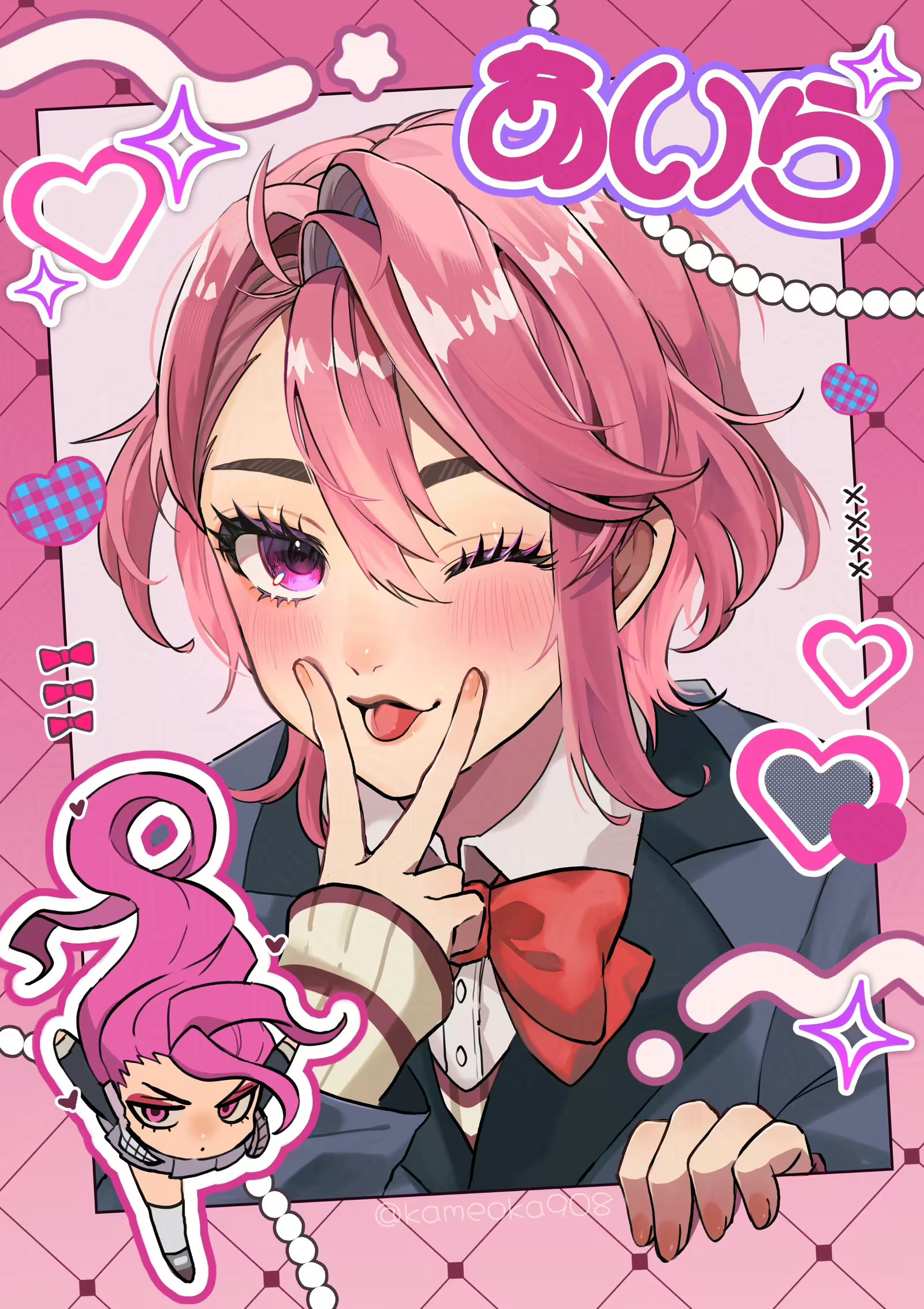 Dandadan Aira Shiratori Chibi Wallpaper