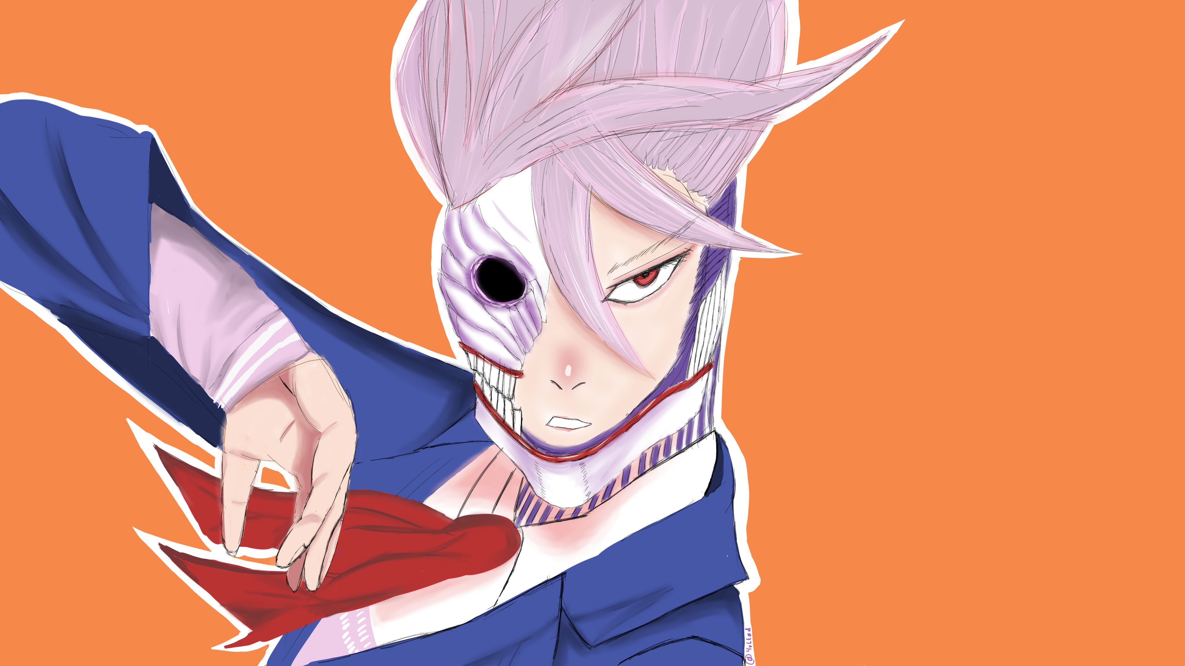 Which background Version do you like most? Aira Shiratori in my style is finally done! ^^