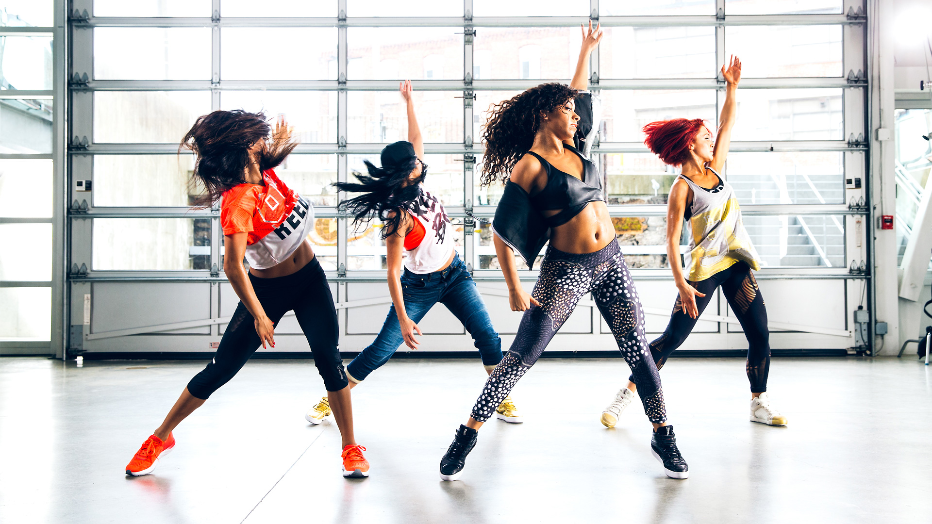 Hip Hop Simple Zumba Workout Hundred Hip Hop Dance Royalty Free Image