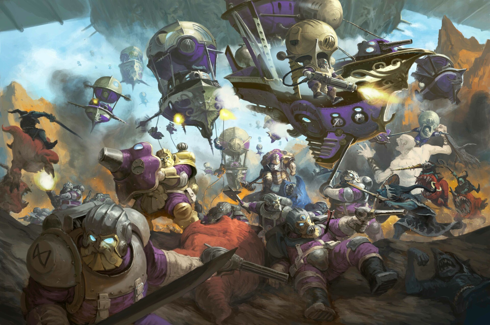 Download Duardin Kharadron Overlords Warhammer Age Of Sigmar Fantasy Dwarf HD Wallpaper by Tze Kun Chin 陈志堃