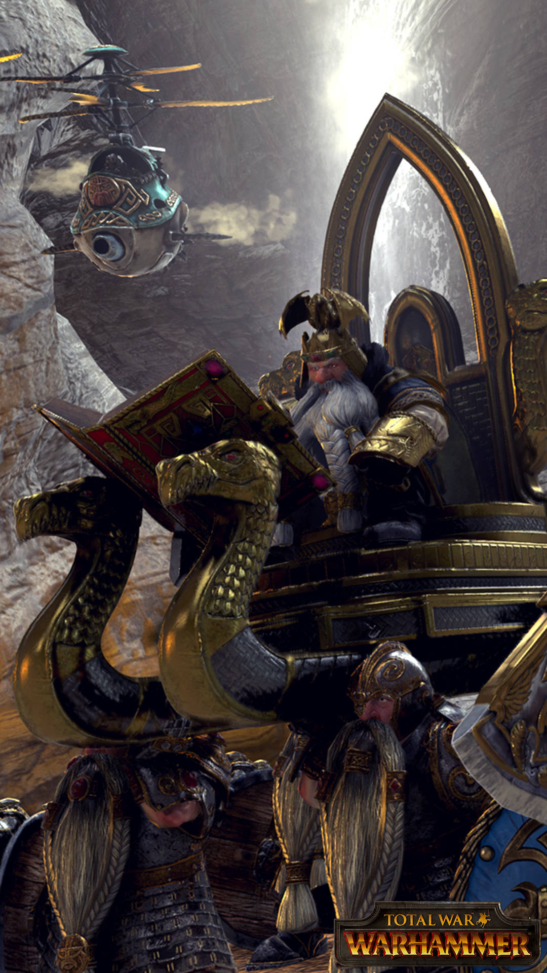 Download Total War Warhammer Dwarven Commander Reads Book Wallpaper