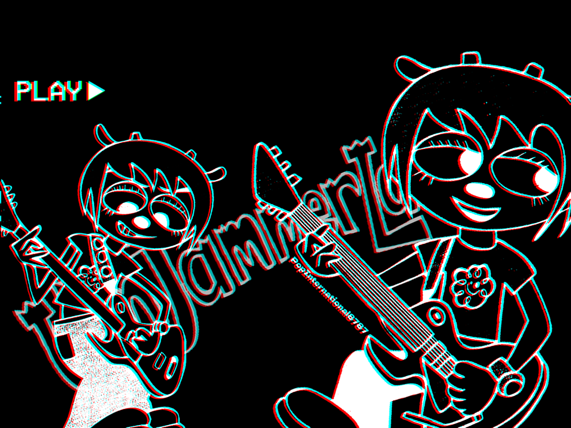 Glitchy 4:3 Lammy wallpaper (made by yours truly ❤)