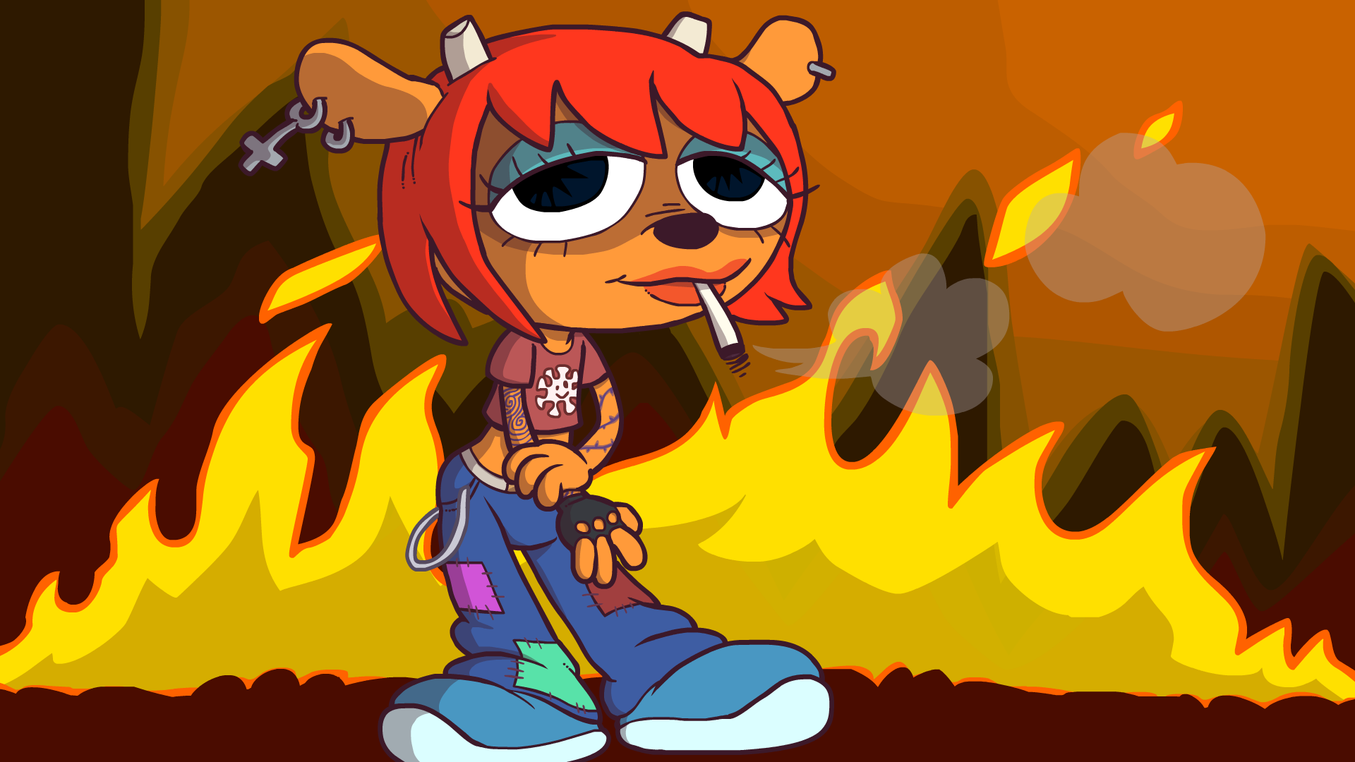⣿⣿⣿⣿ suggested Um Jammer Lammy. I don't think I ever drew that before so here we go