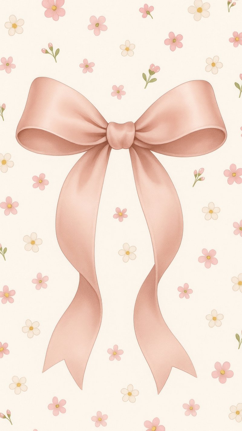 Pink Bow Ribbon iPhone Wallpaper Cute Bow Image Wallpaper