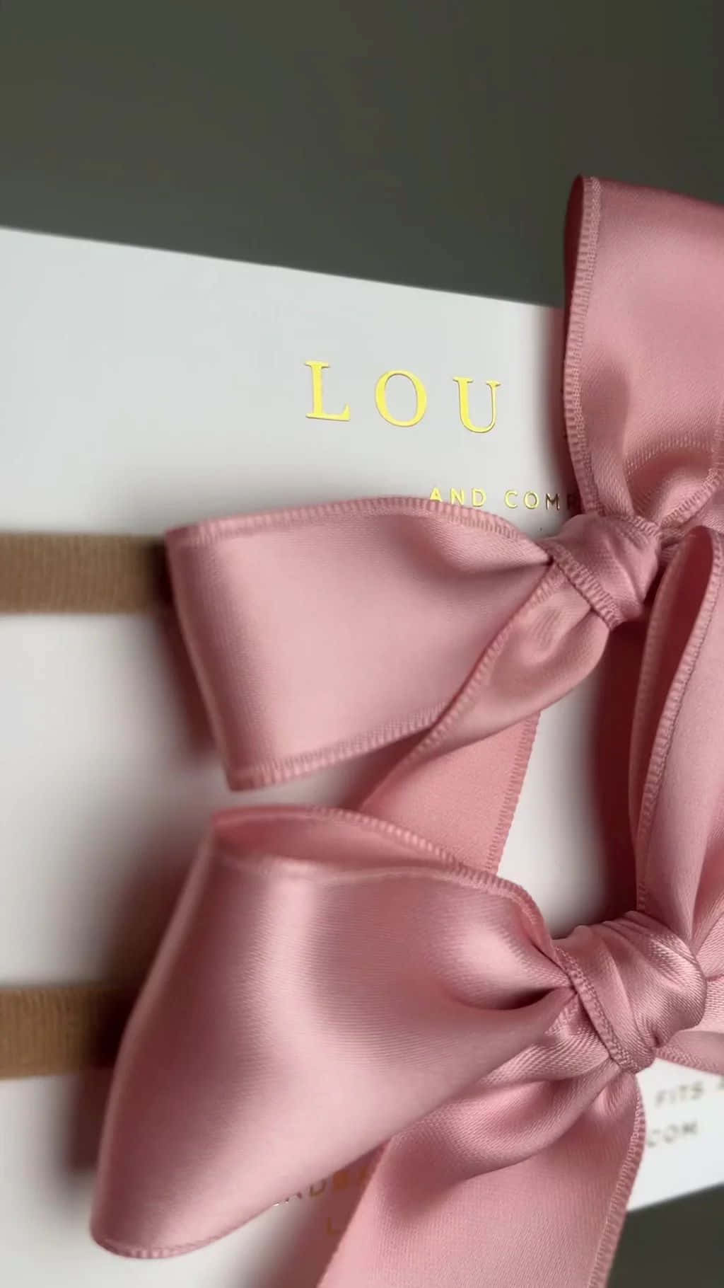 Download Pink Bow Headband Packaging Aesthetic Wallpaper